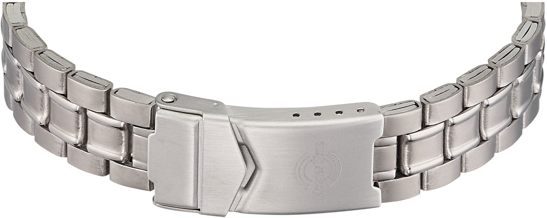 MASTER TIME Funkuhr »Expert Titan«, Armbanduhr, Quarzuhr, Herrenuhr, Datum, Leuchtzeiger