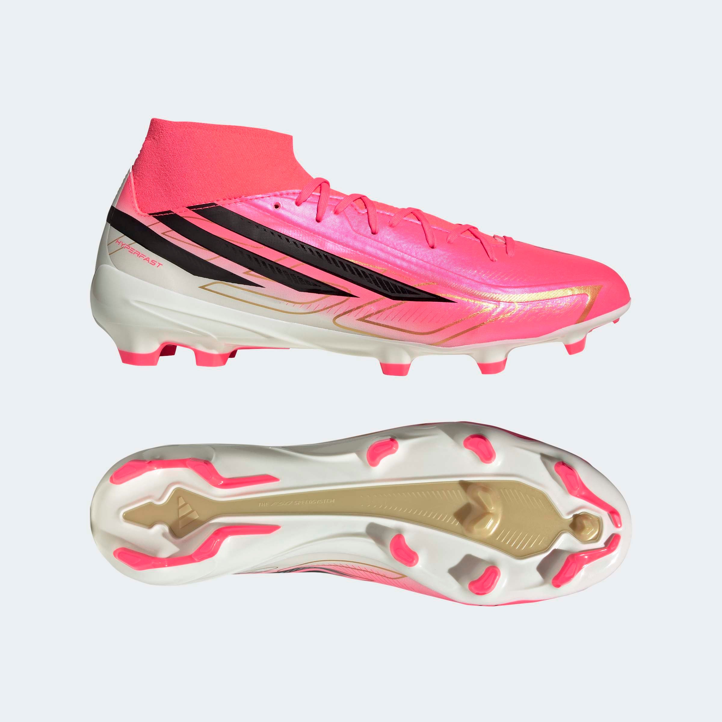 adidas Performance Fußballschuh »F50 HYPERFAST LEAGUE , MITTELHOCH, FESTE BÖDEN«  für Rasen und feste Böden, gespielt bei der Weltmeisterschaft 2026