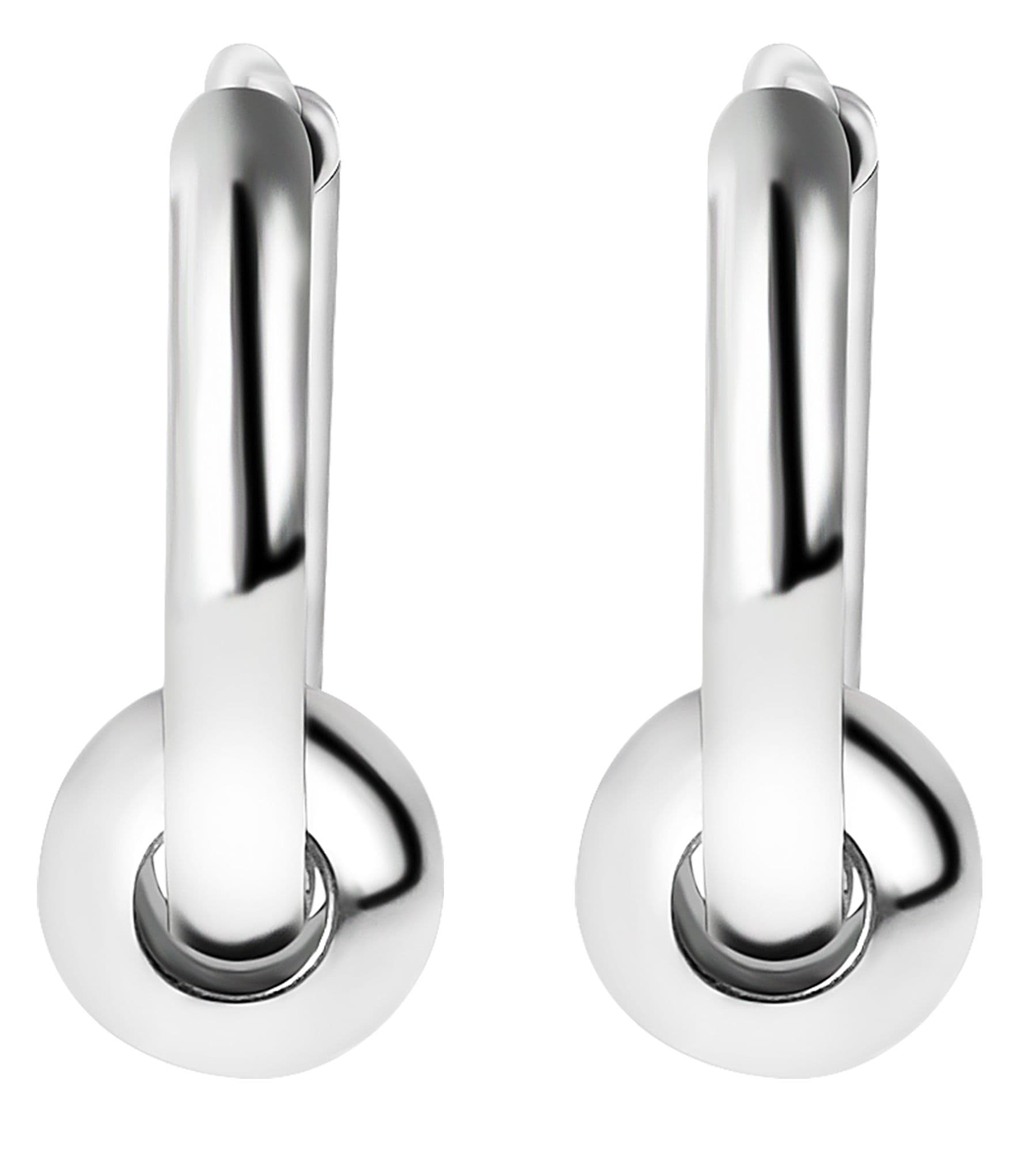 Adelia´s Paar Creolen »Unisex Ohrringe ¿ Creole aus Edelstahl«