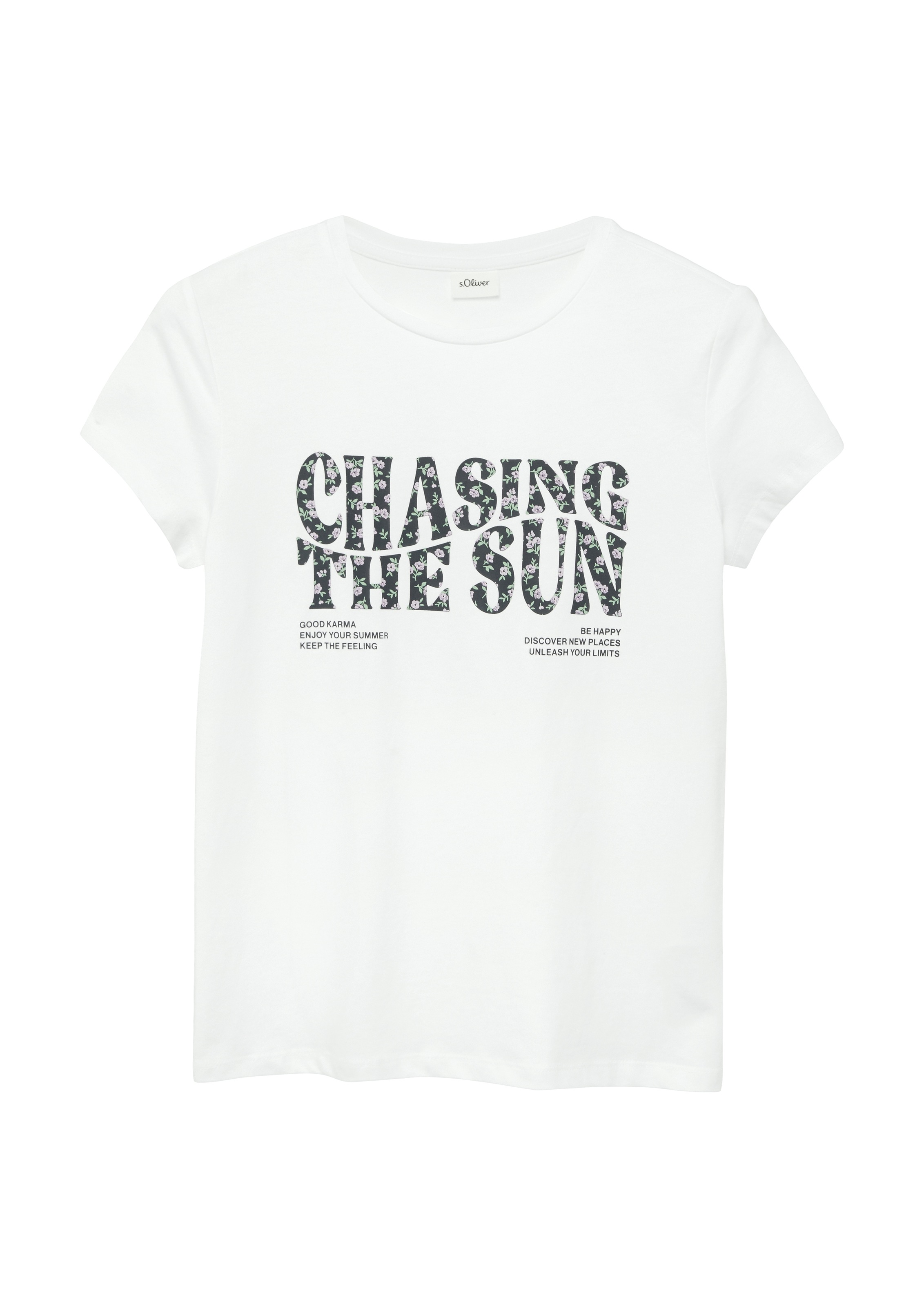 s.Oliver Junior Kurzarmshirt Sommershirt mit Print