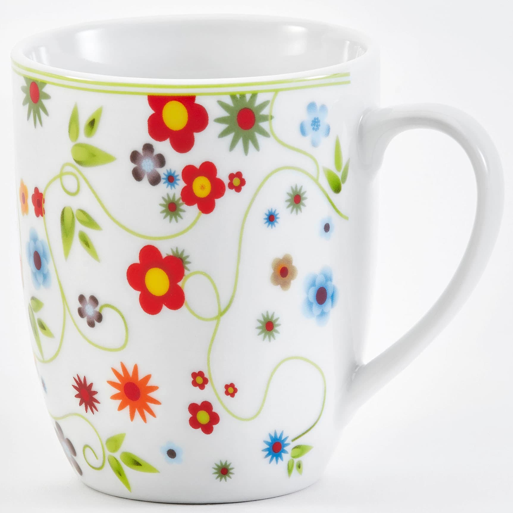 Becher »Vario Flower«, (Set, 6 tlg., 6 Kaffeebecher 300ml), spülmaschinen- und...