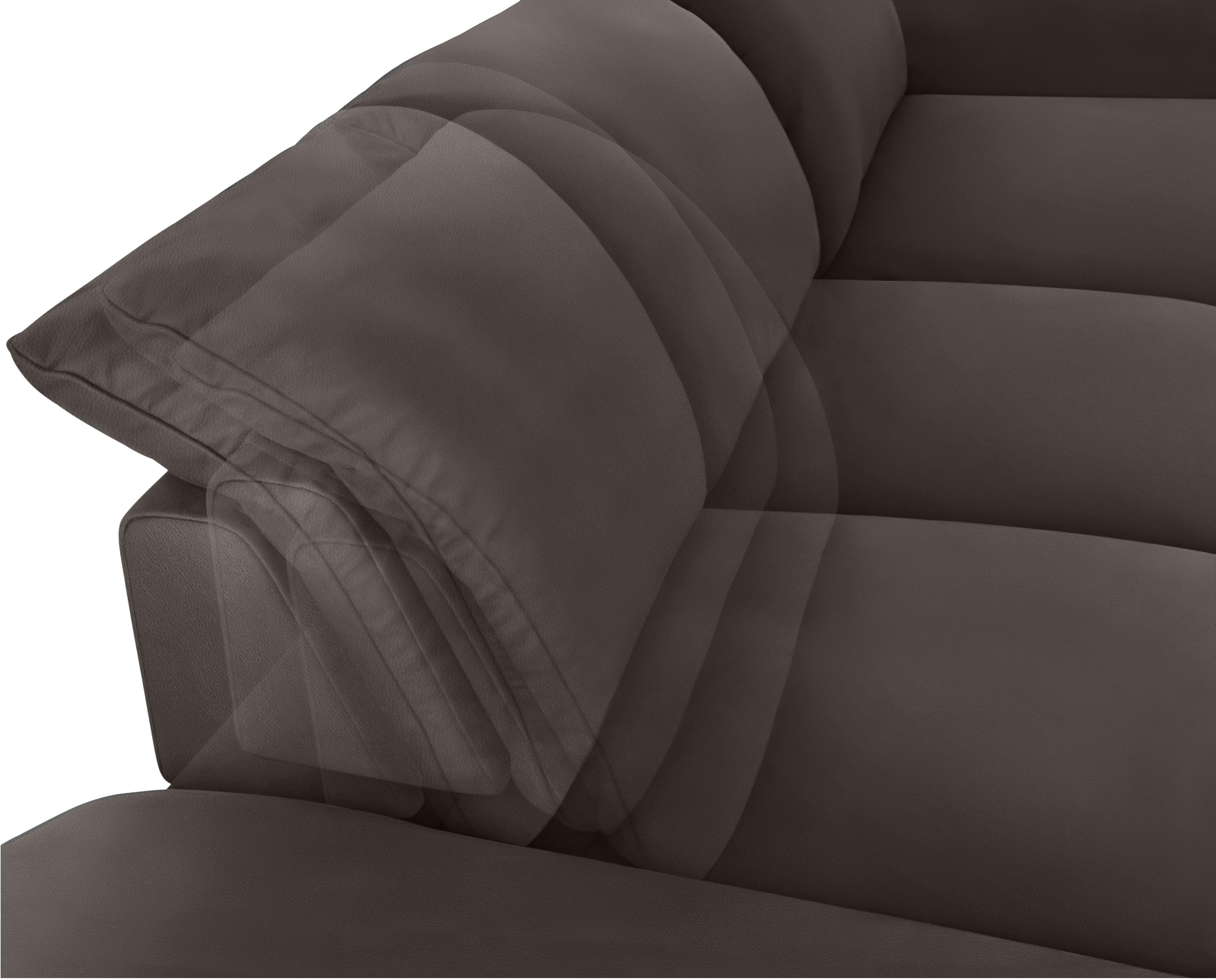 W.SCHILLIG Ecksofa »enjoy&MORE, Designsofa, bequem, zeitlos und elegant, L-Form«, mit Sitztiefenverstellung, Füße silber matt, Breite 340 cm