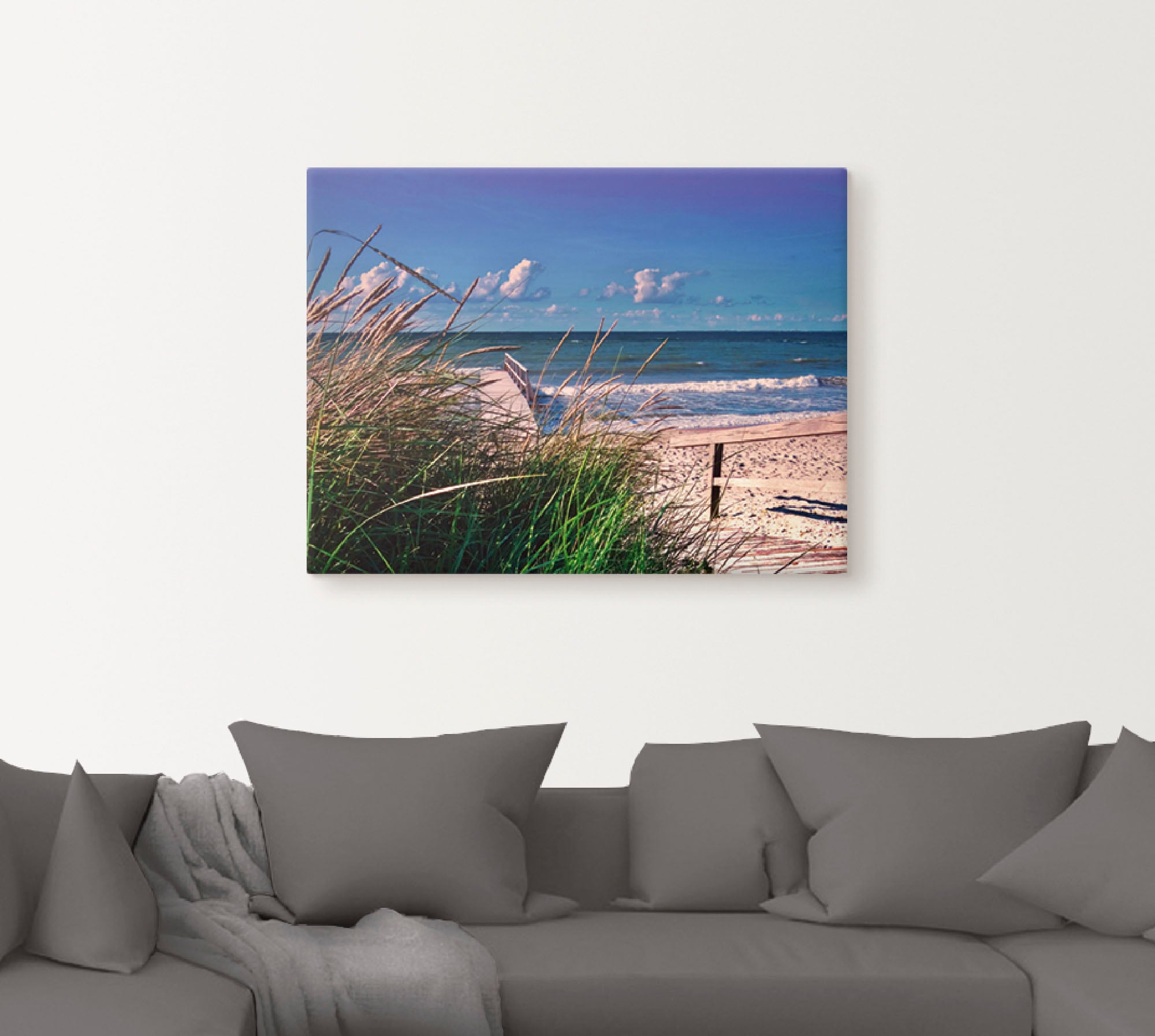 Artland Wandbild »Ostsee Impression Heiligenhafen« Strand 1 Stk. tlg. auf Holzrahmen gespannt