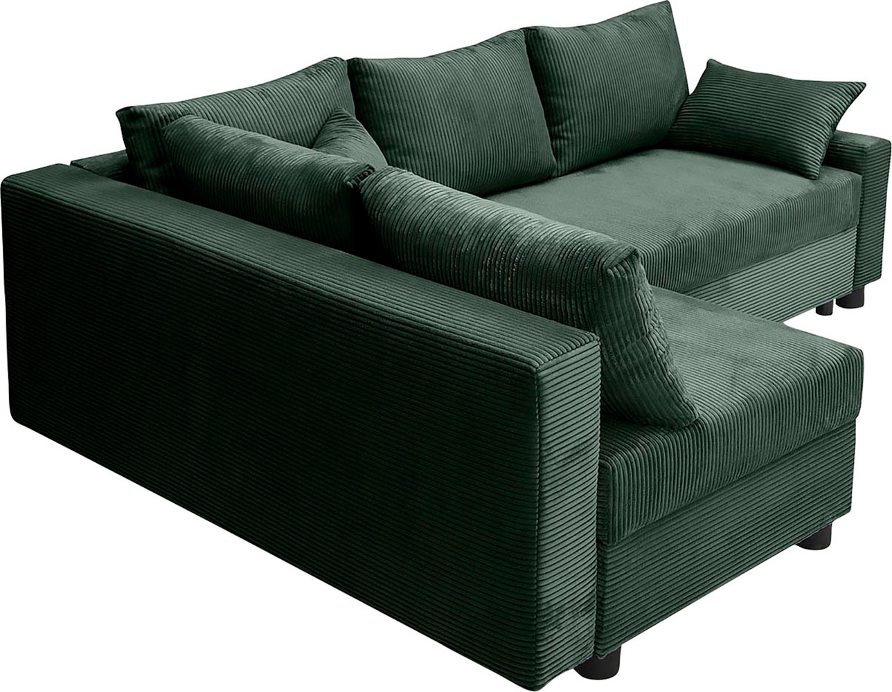 COLLECTION AB Ecksofa »30 Jahre Jubiläums-Modell Parma L-Form«, inkl. Bettfunktion und Bettkasten, in Cord, frei stellbar