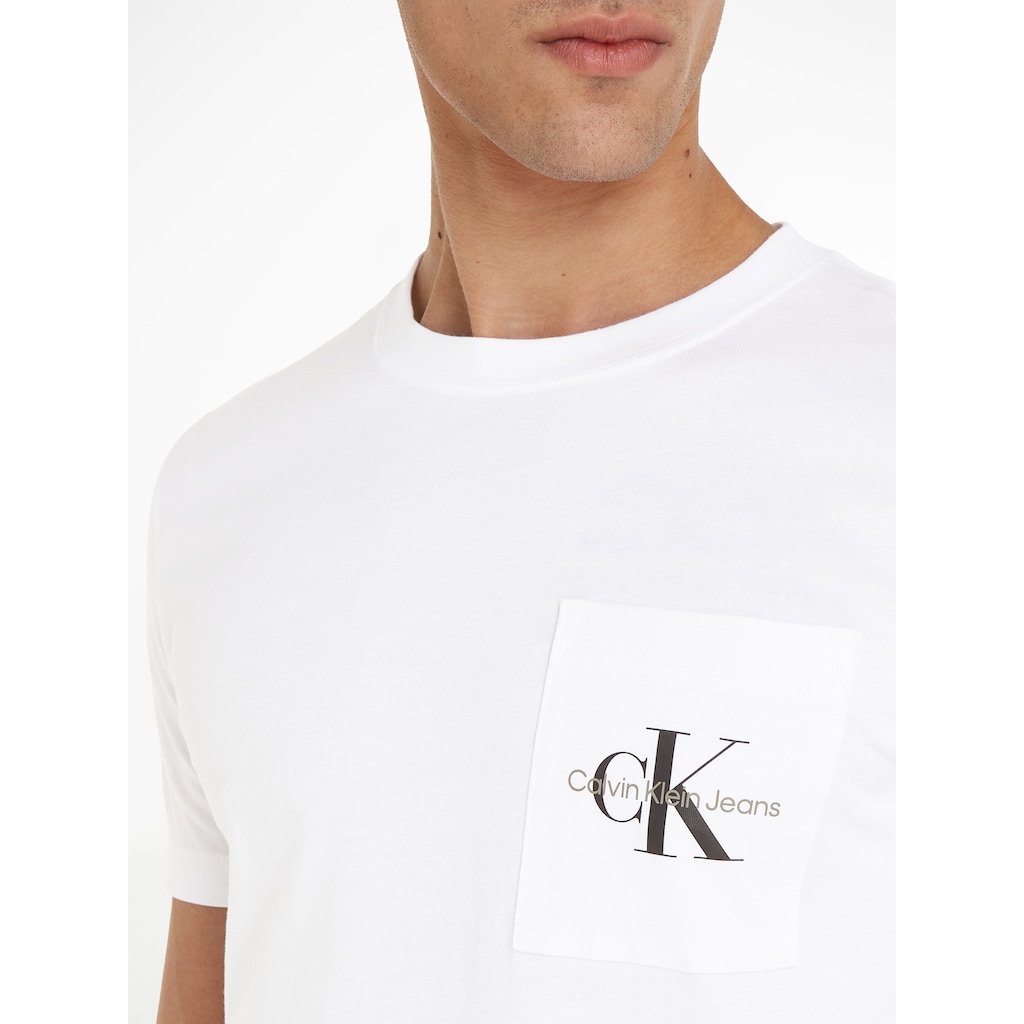 Calvin Klein Jeans T-Shirt »CORE MONOGRAM POCKET SLIM TEE«