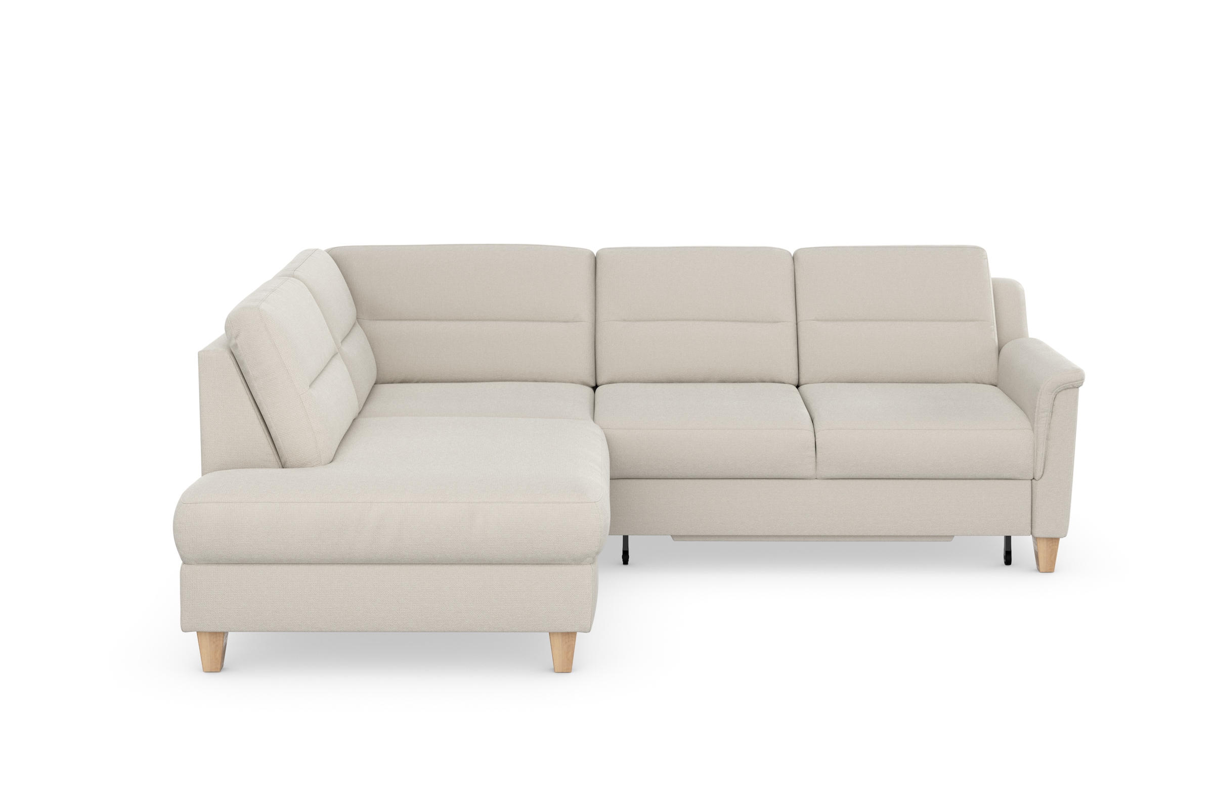 sit&more Ecksofa »Farö L-Form«, inklusive Federkern, wahlweise mit Bettfunktion und Bettkasten
