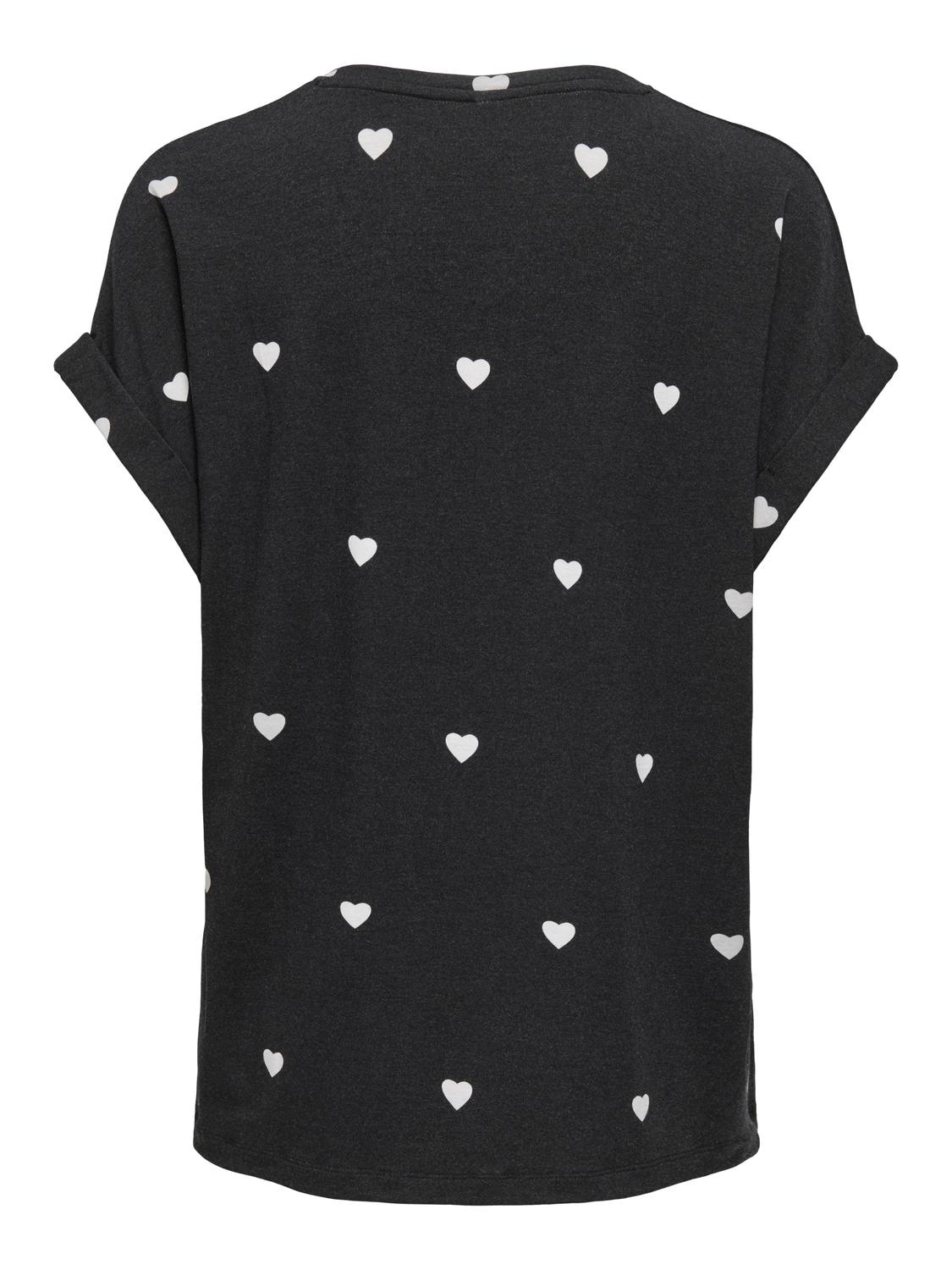 ONLY Kurzarmshirt »ONLMOSTER S/S AOP TOP CS JRS« Viskosemischung, regular fit, Rundhals