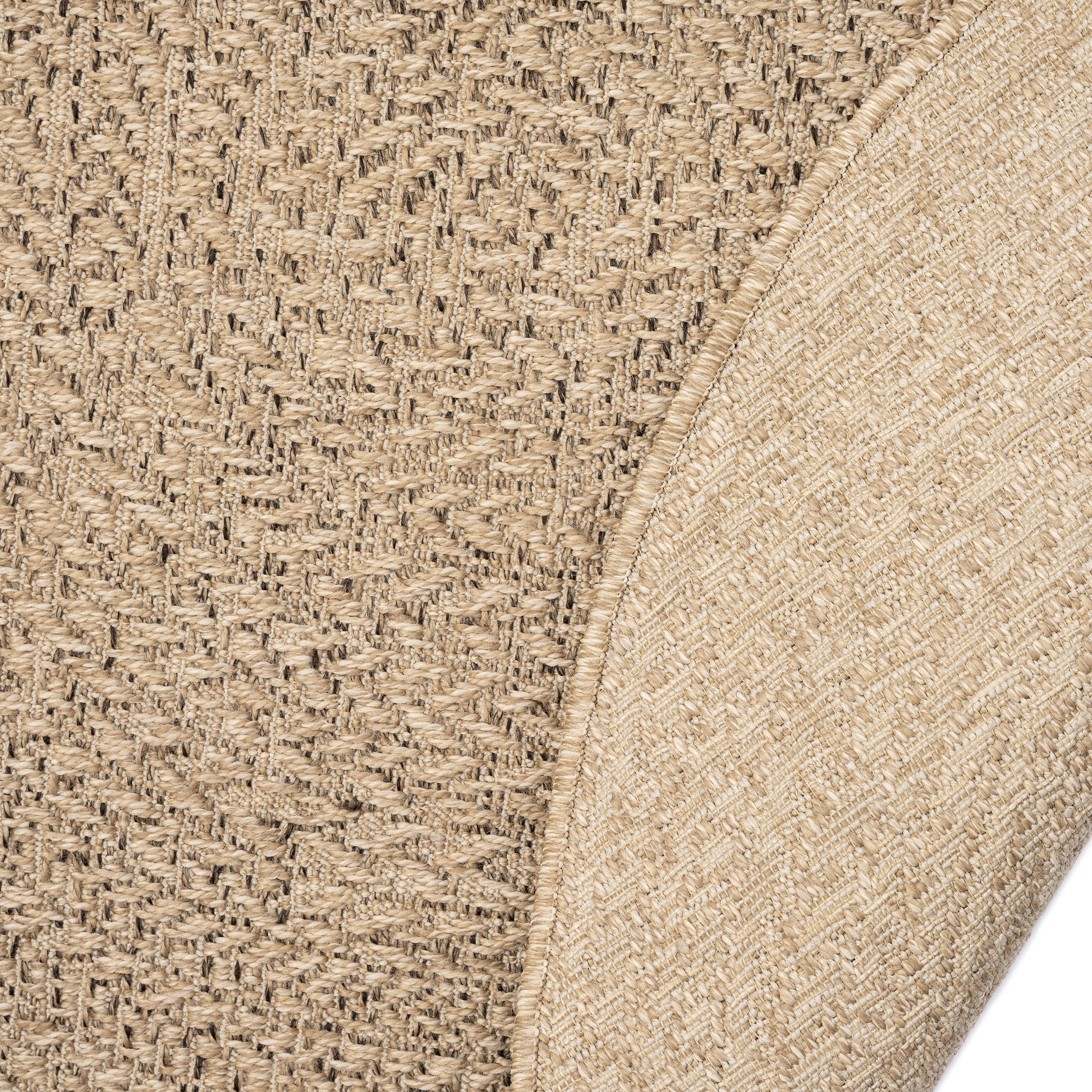 merinos Teppich »Kenzy 6« rechteckig 10 mm Höhe robuster In- und Outdoor Teppich im natürlichen Jute-Look, wetterfest