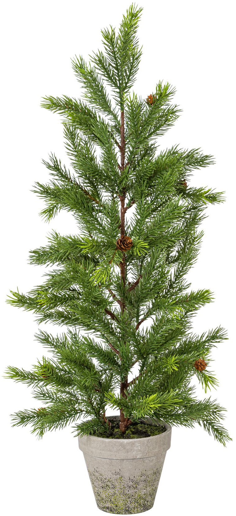 Creativ green Künstlicher Weihnachtsbaum »Weihnachtsdeko, künstlicher  Christbaum, Tannenbaum«, mit Zapfen und im Topf im OTTO Online Shop