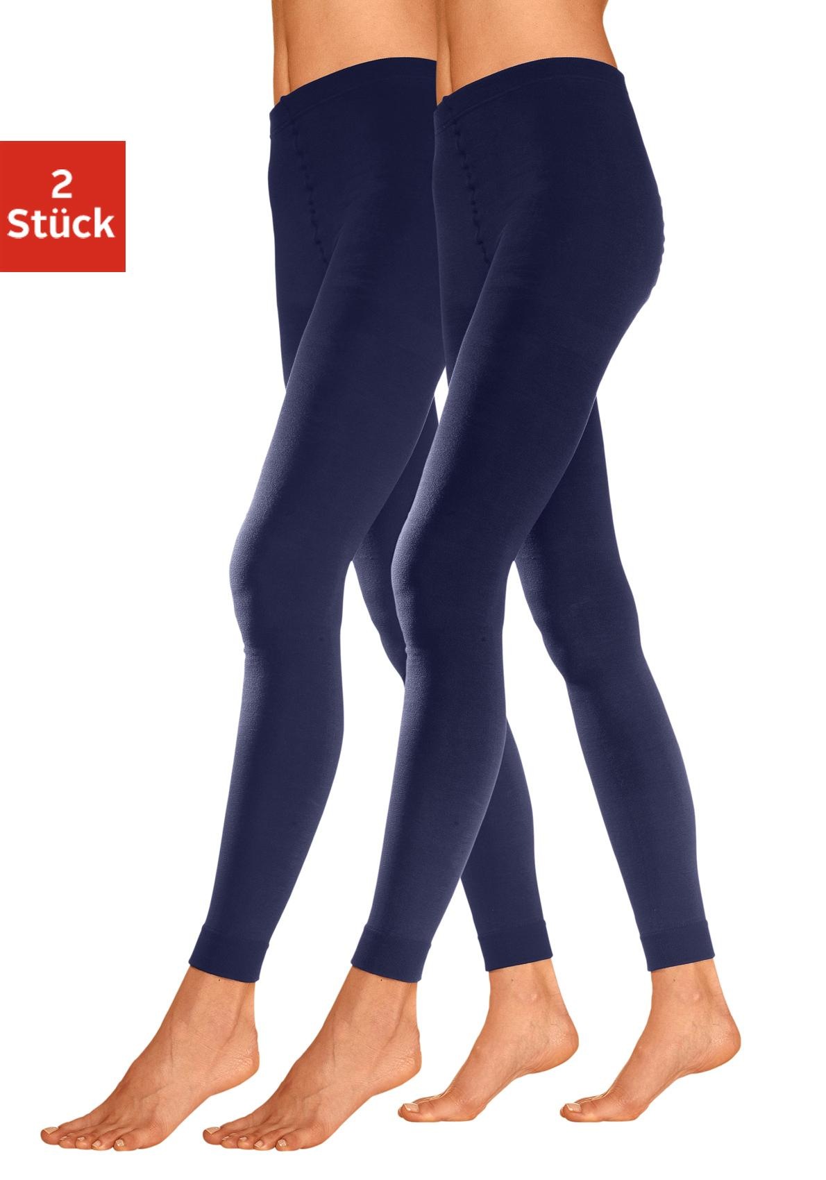 Lavana Thermoleggings, (2 tlg., 2er-Pack), innen leicht angeraut