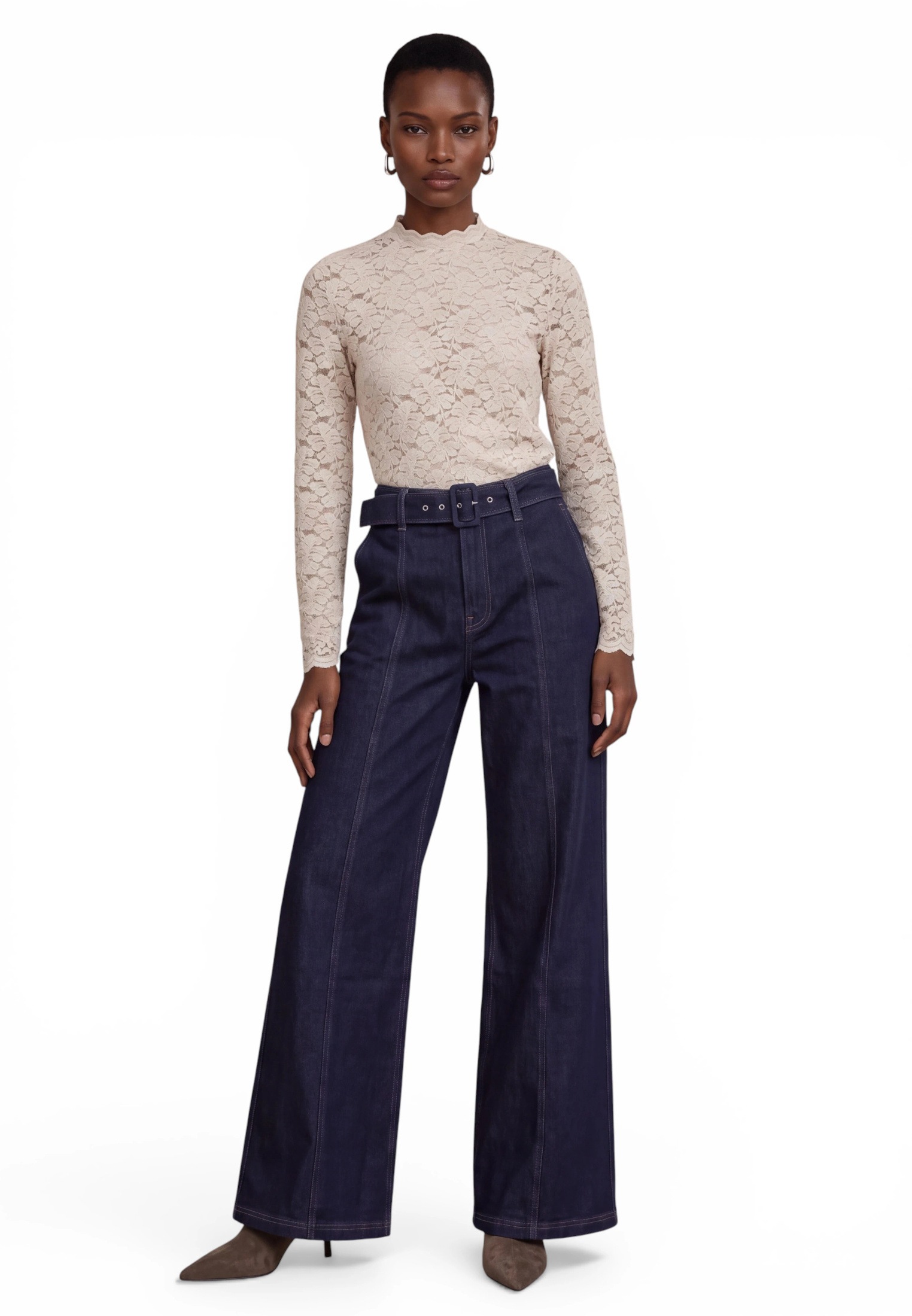 Zero Culotte »High Waisted-Jeans mit Gürtel«
