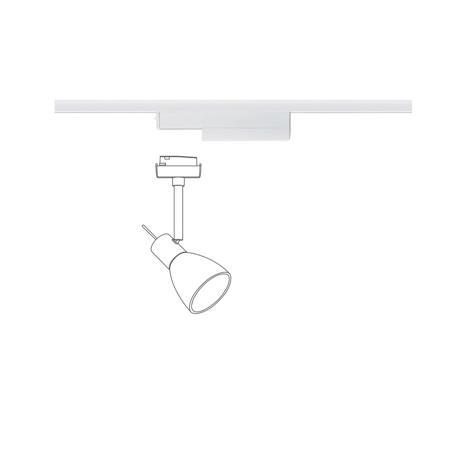Paulmann Schienenadapter für Schienensystem »URail« Smart Home On/Off, in weiß und schwarz