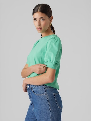 Vero Moda T-Shirt »VMKERRY 2/4 O-NECK TOP VMA JRS NOOS« mit Rundhalsausschnitt