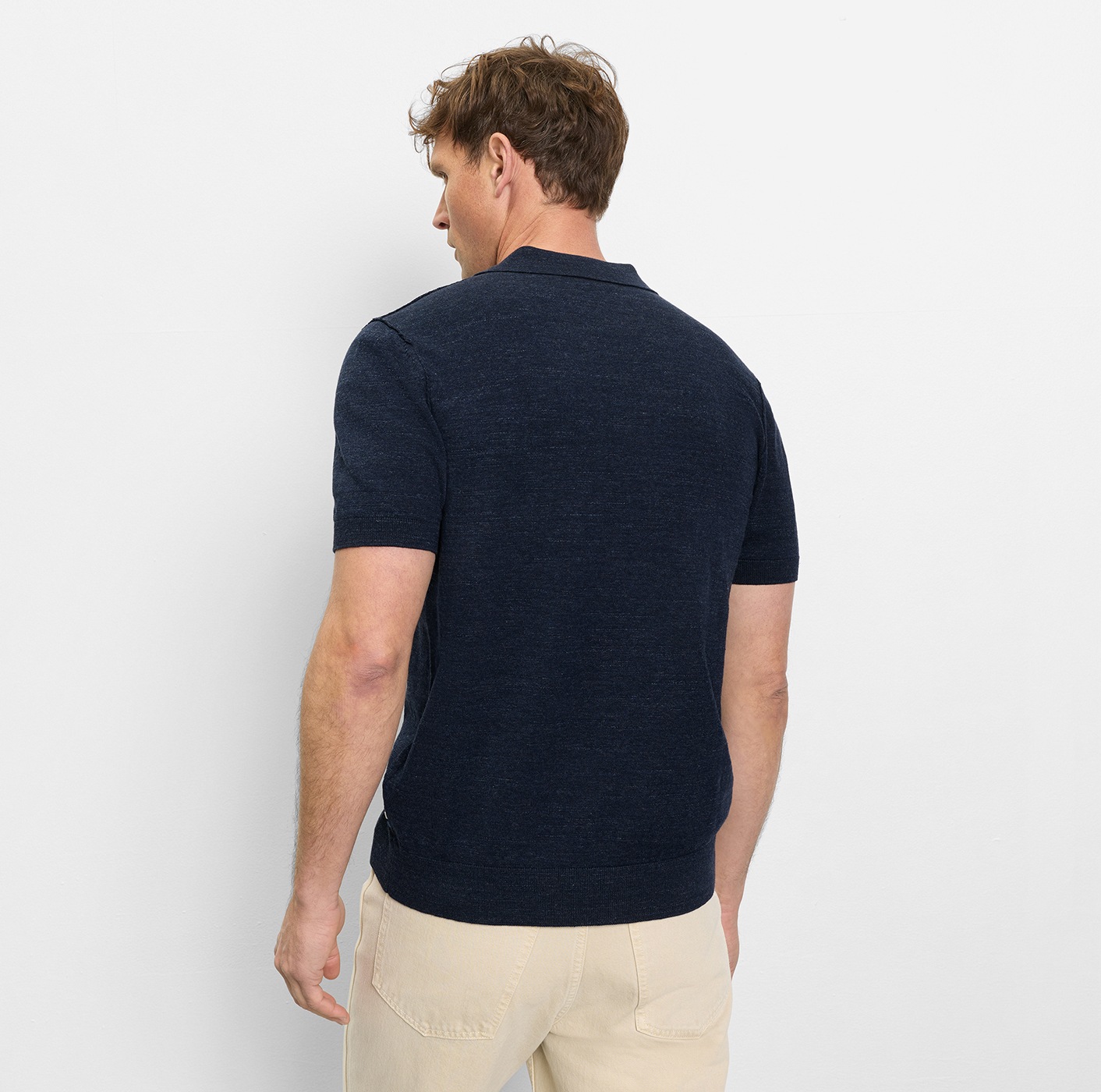 OLYMP Poloshirt »Strick Casual« mit Knopfleiste, regular fit
