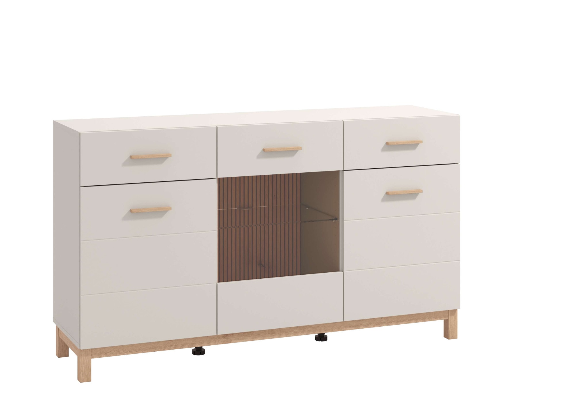 Home affaire Sideboard »Essex, Kommode, Kombikommode, Anrichte, Schrank« Modernes Sideboard: Kaschmir-Dekor, 3 Türen & 2 Schubladen