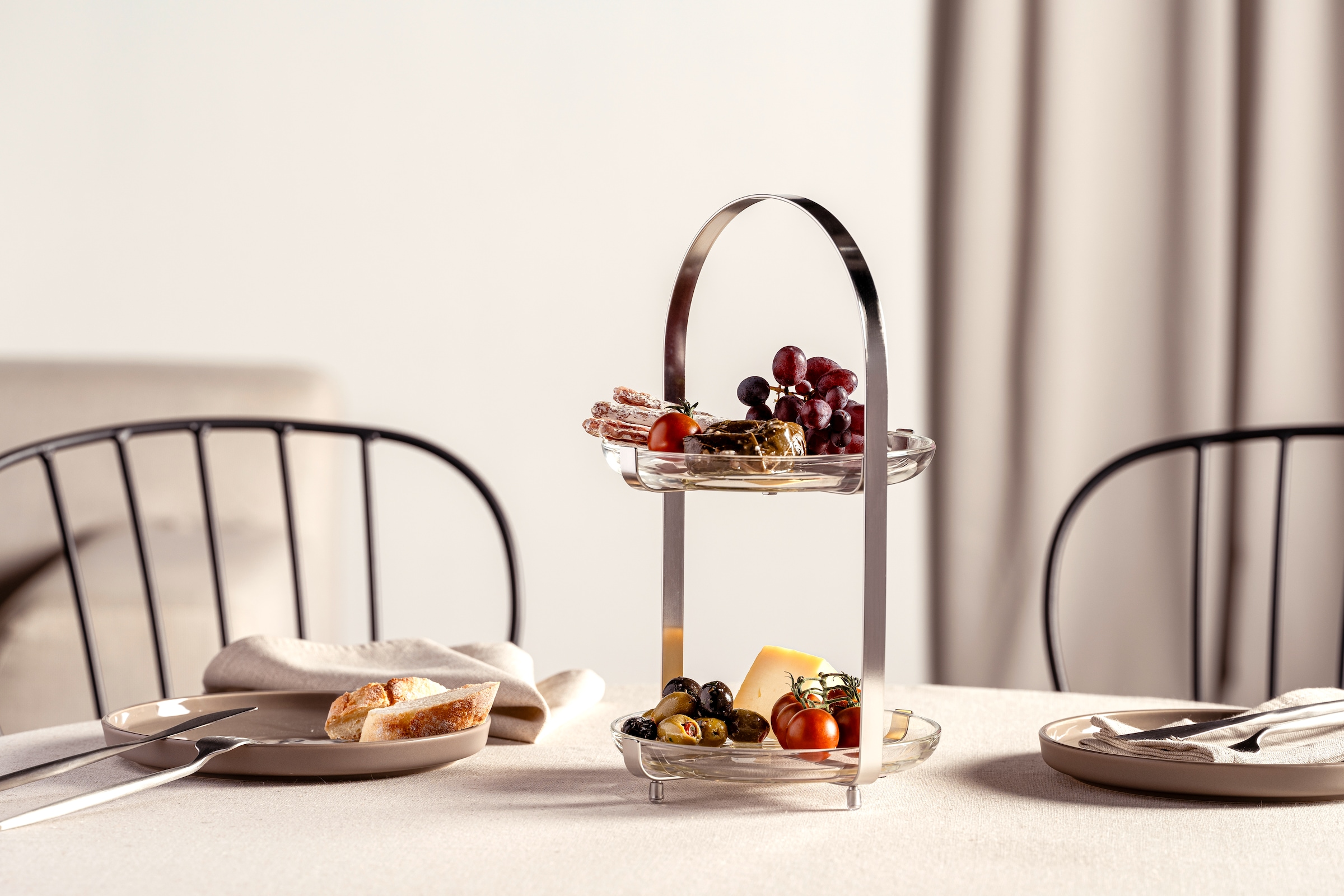 LEONARDO Etagere »CUCINA, 2 stufig - Höhe 32 cm« Servieretagere mehrstöckig, zum Servieren und Präsentieren