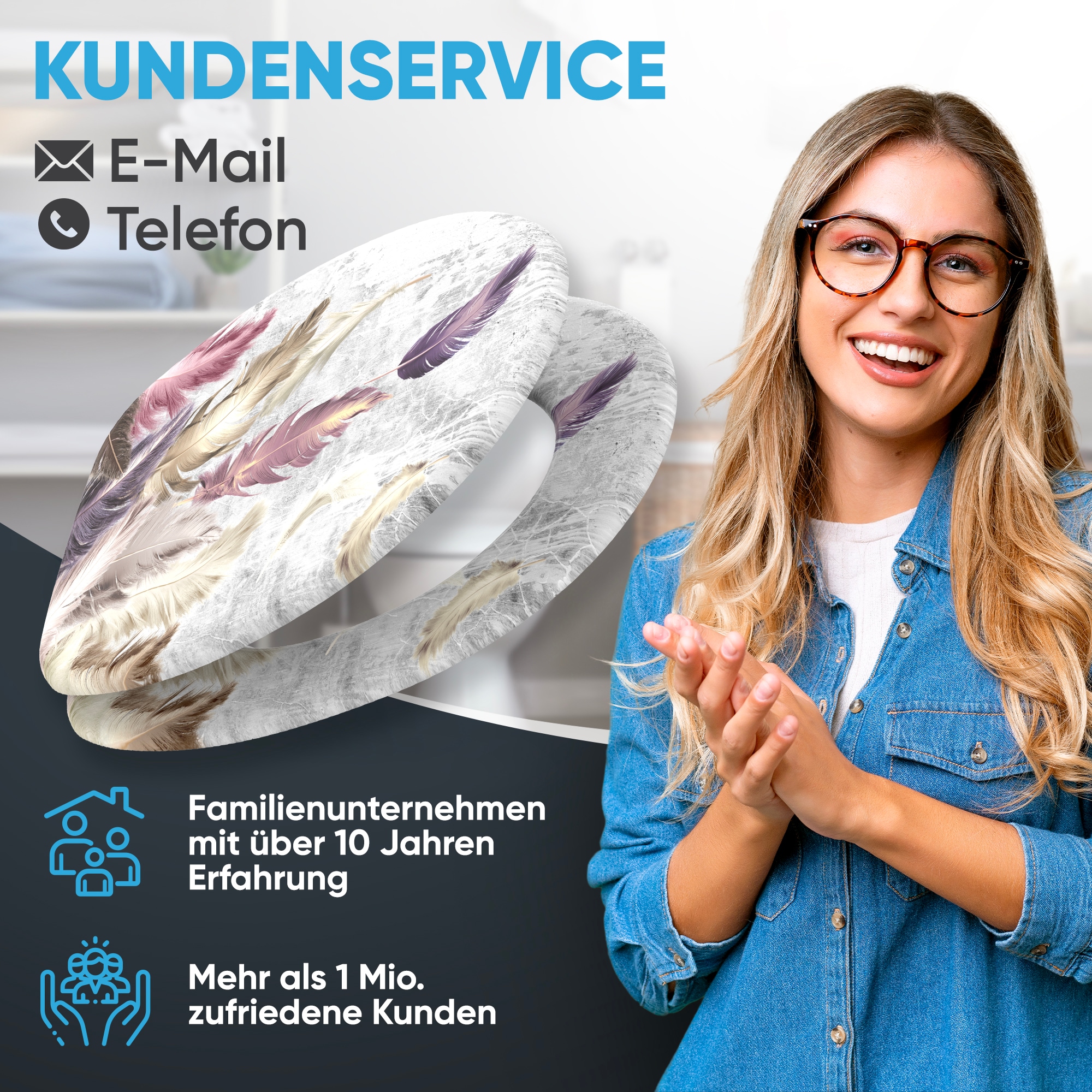 Sanilo WC-Sitz »mit Absenkautomatik, viele schöne Toilettensitze direkt vom Hersteller« Premium Toilettendeckel, moderner Klodeckel, leichte Montage