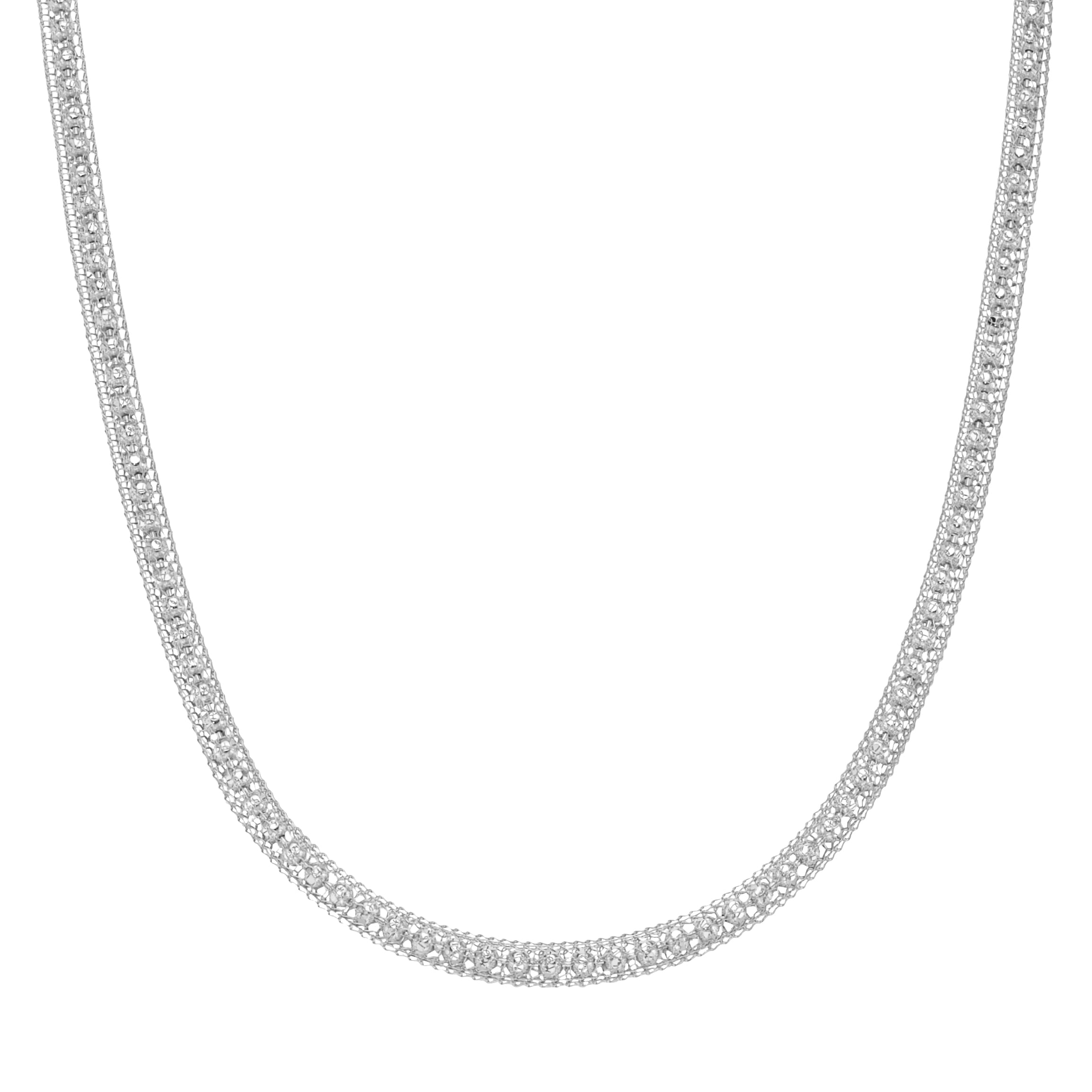 Collier »Collier effektvolle Schlauchkette, Silber 925«