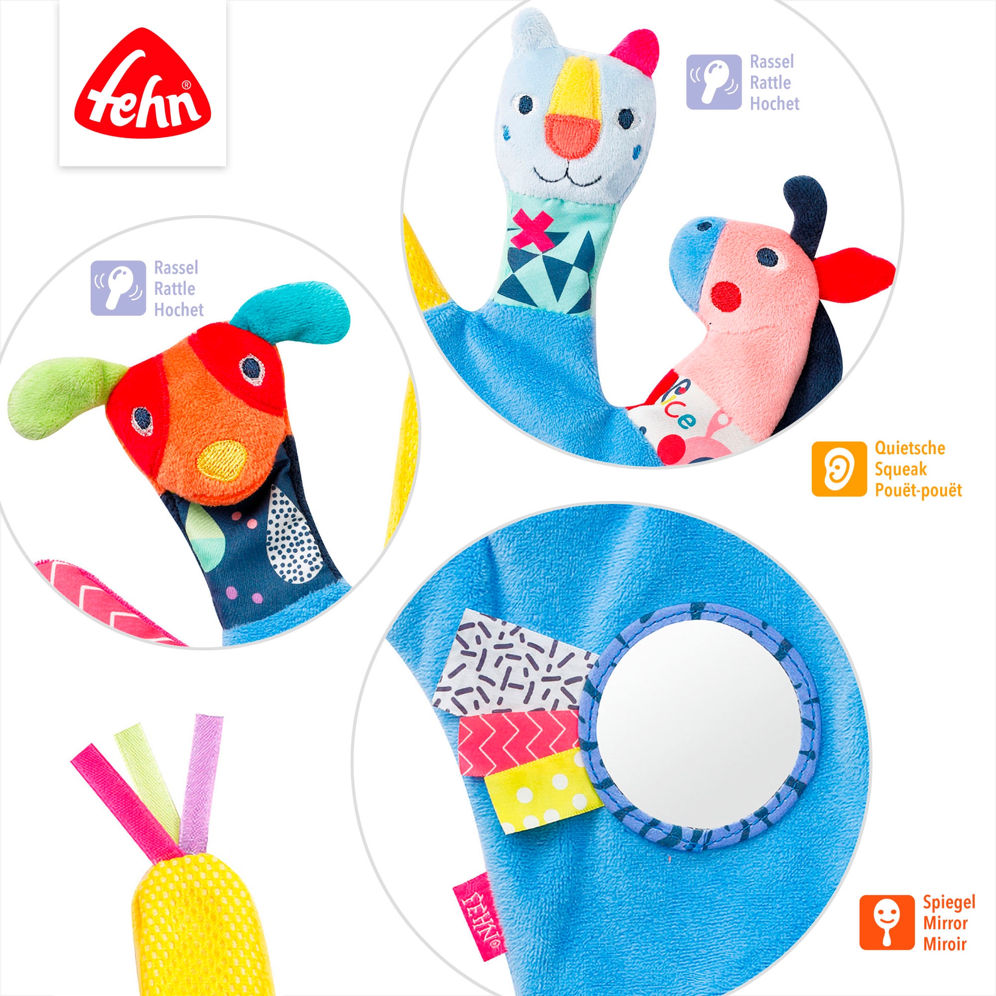 Fehn Fingerpuppe »COLOR Friends, Spielhandschuh«