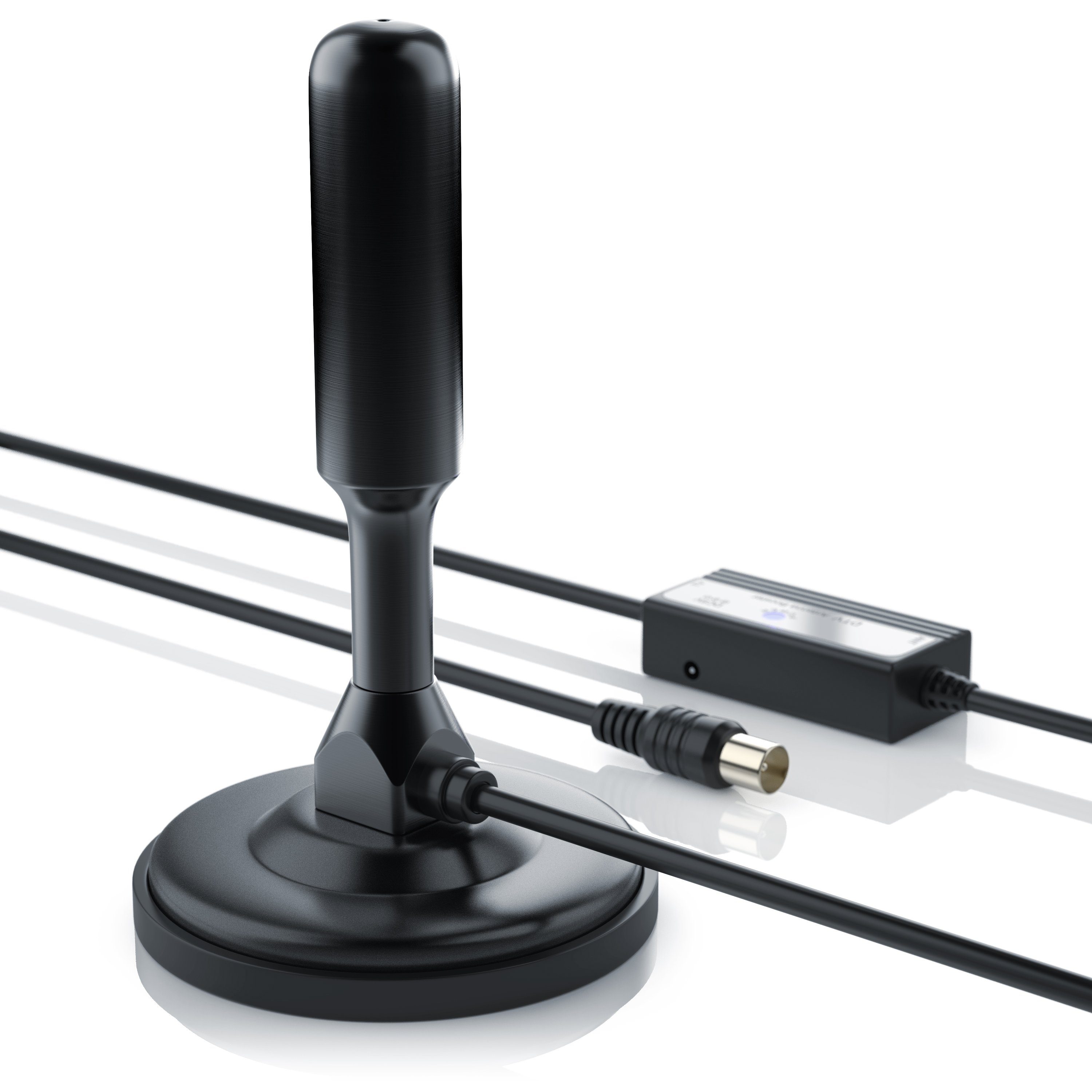 Aplic digitale DVB-T / DVB-T2 HD Antenne (aktiv) »hohe Empfangsleistung / bis zu 30dB«