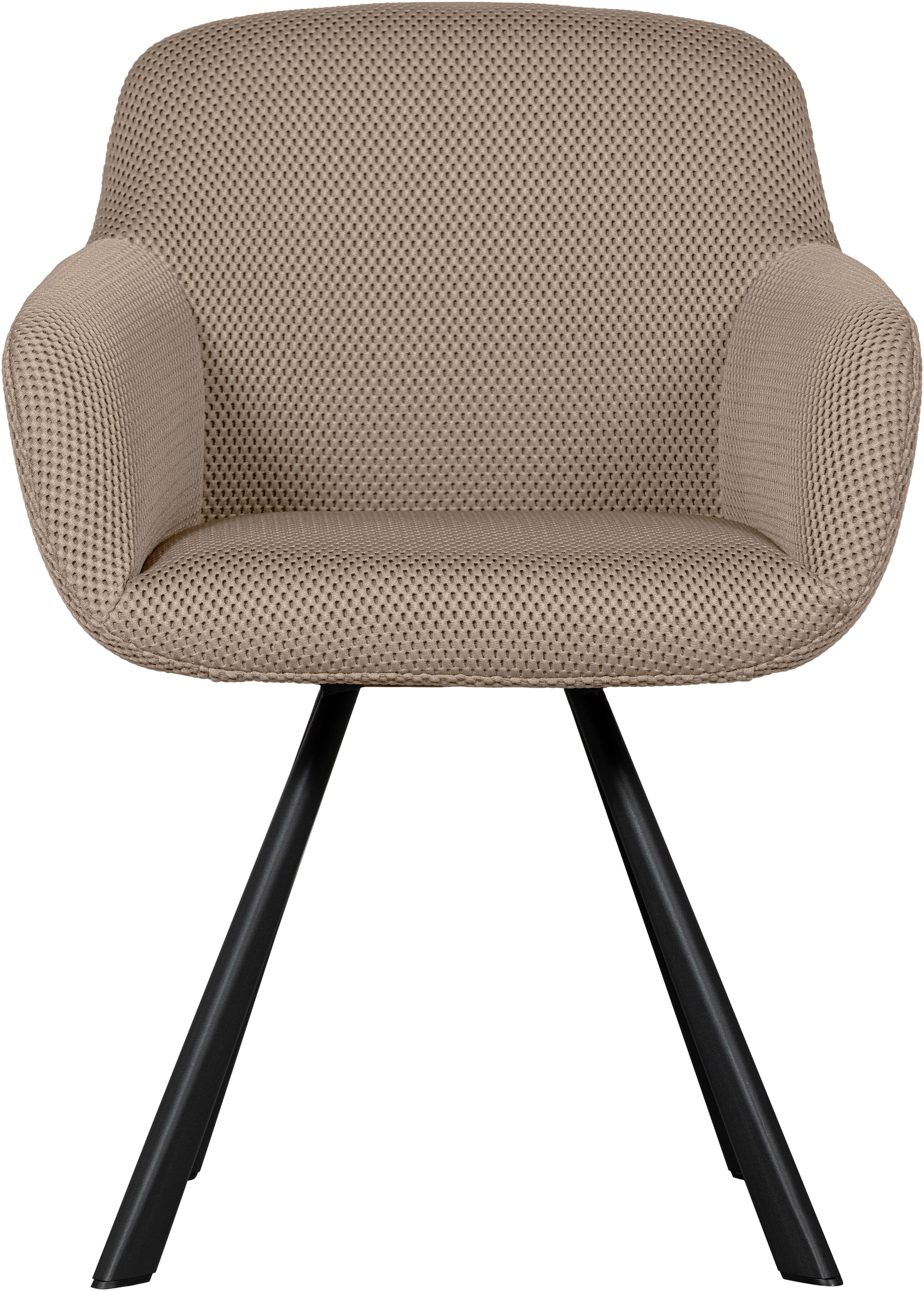 WOOOD Esszimmerstuhl »Juno«, Gestell aus Metall, gepolstert mit weichem Mesh-Stoff, H 79 cm