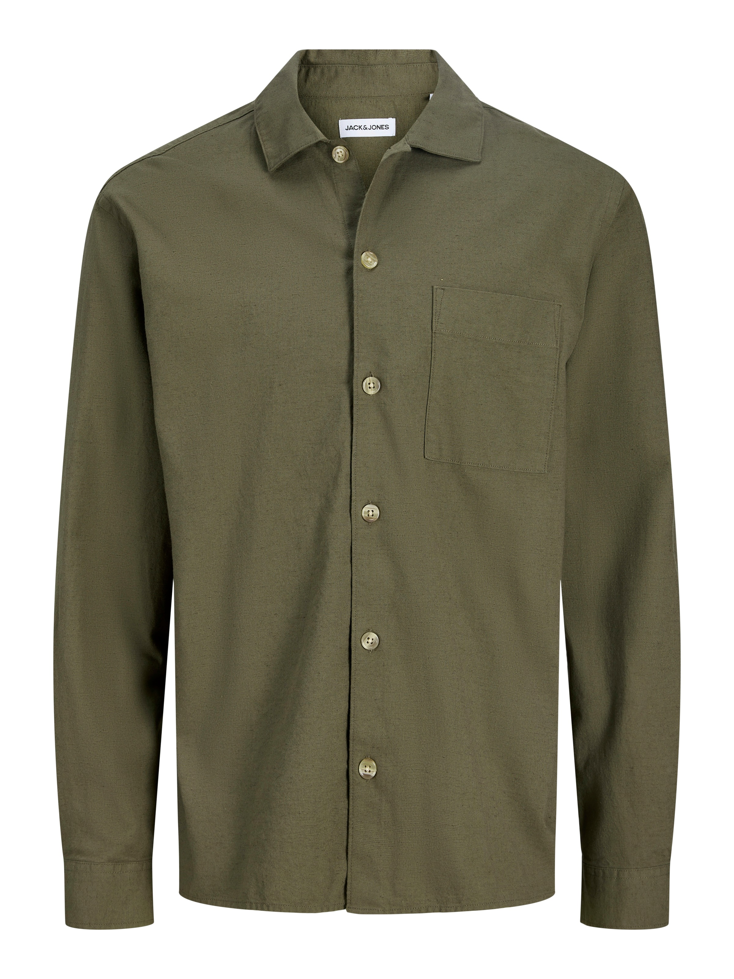 Jack & Jones Langarmhemd »JJETRISTAN OVERSHIRT LS SN« mit Knopfleiste