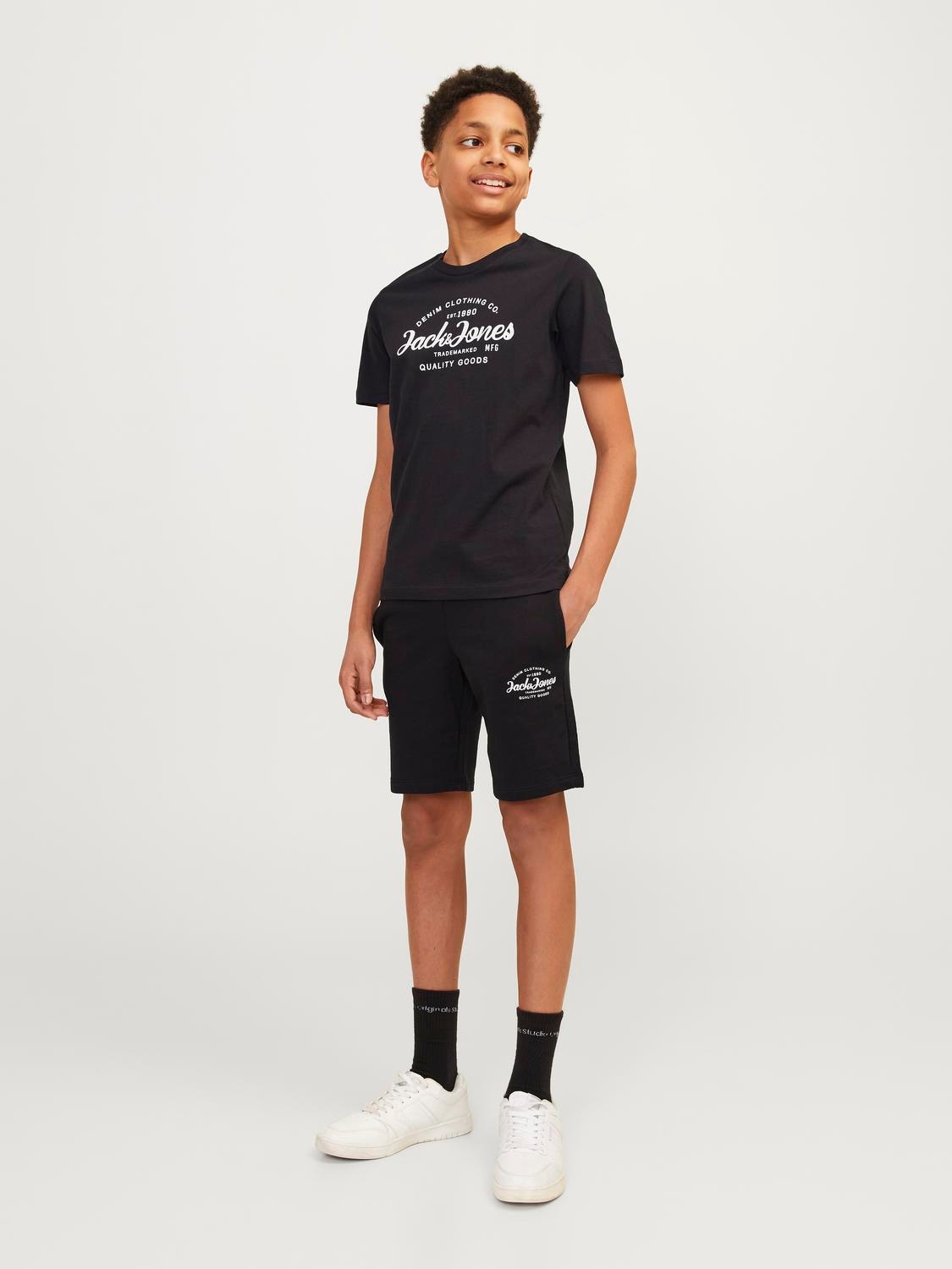 Jack & Jones Junior T-Shirt »JJFOREST TEE SS CREW SET PACK MP JNR«, (Set, 2 tlg.)