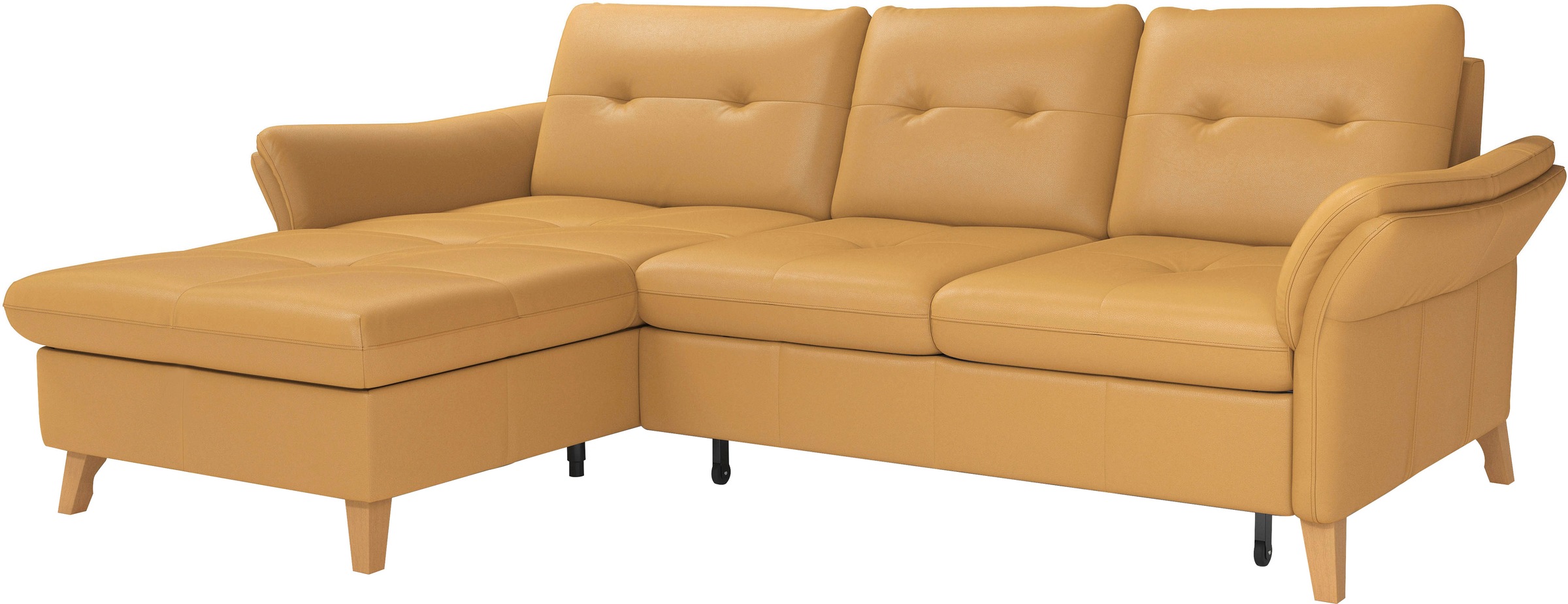 sit&more Ecksofa »Göteborg« Sitztiefenverstellung und Federkern, wahlweise mit Bettfunktion