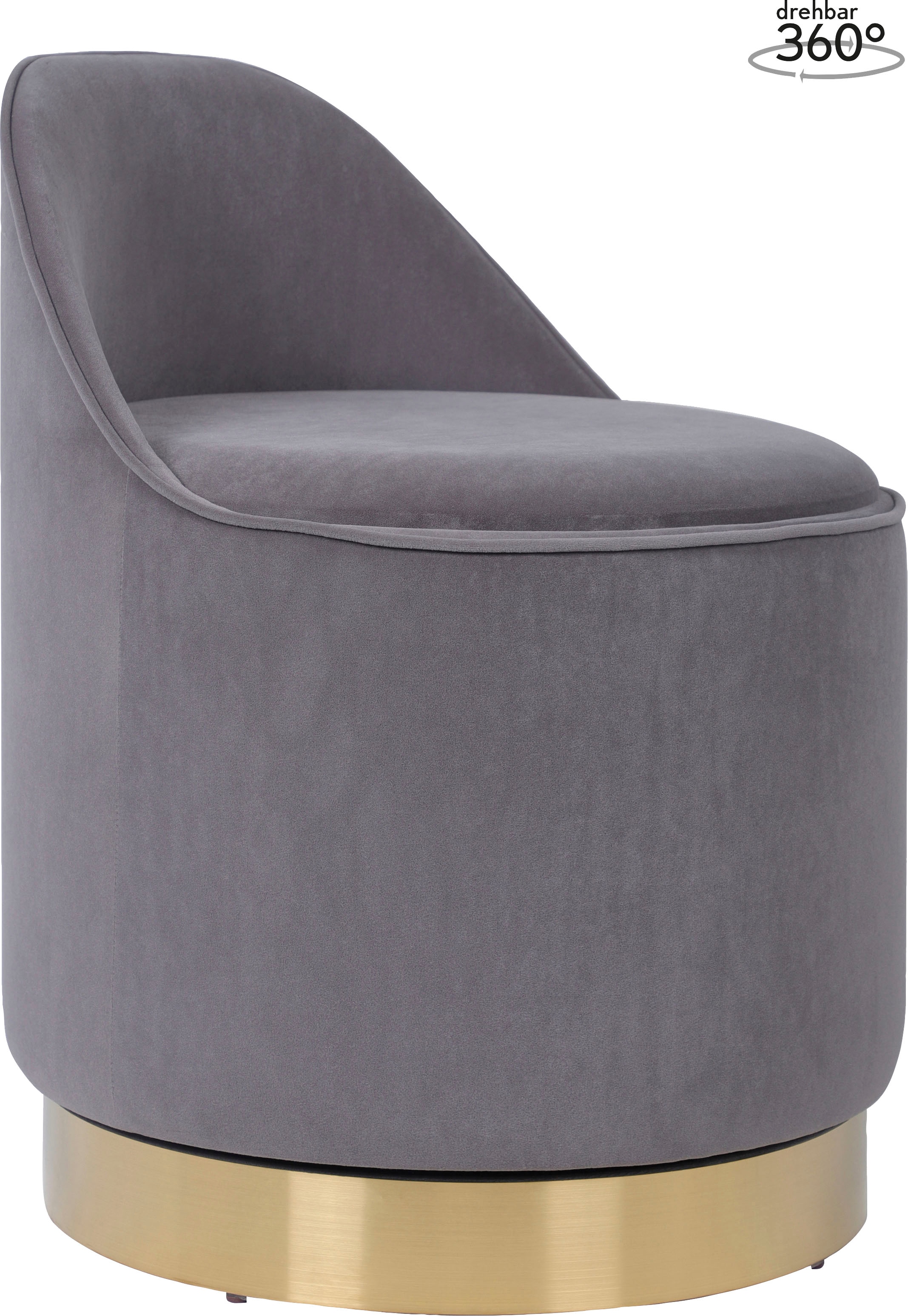 Kayoom Sessel »Drehhocker Viktor 125,Drehhocker in modernem Design,Stauraum im Innere« 1 Stk. tlg. drehbarer Sockel, mit Stauraum, komfortable Rückenstütze