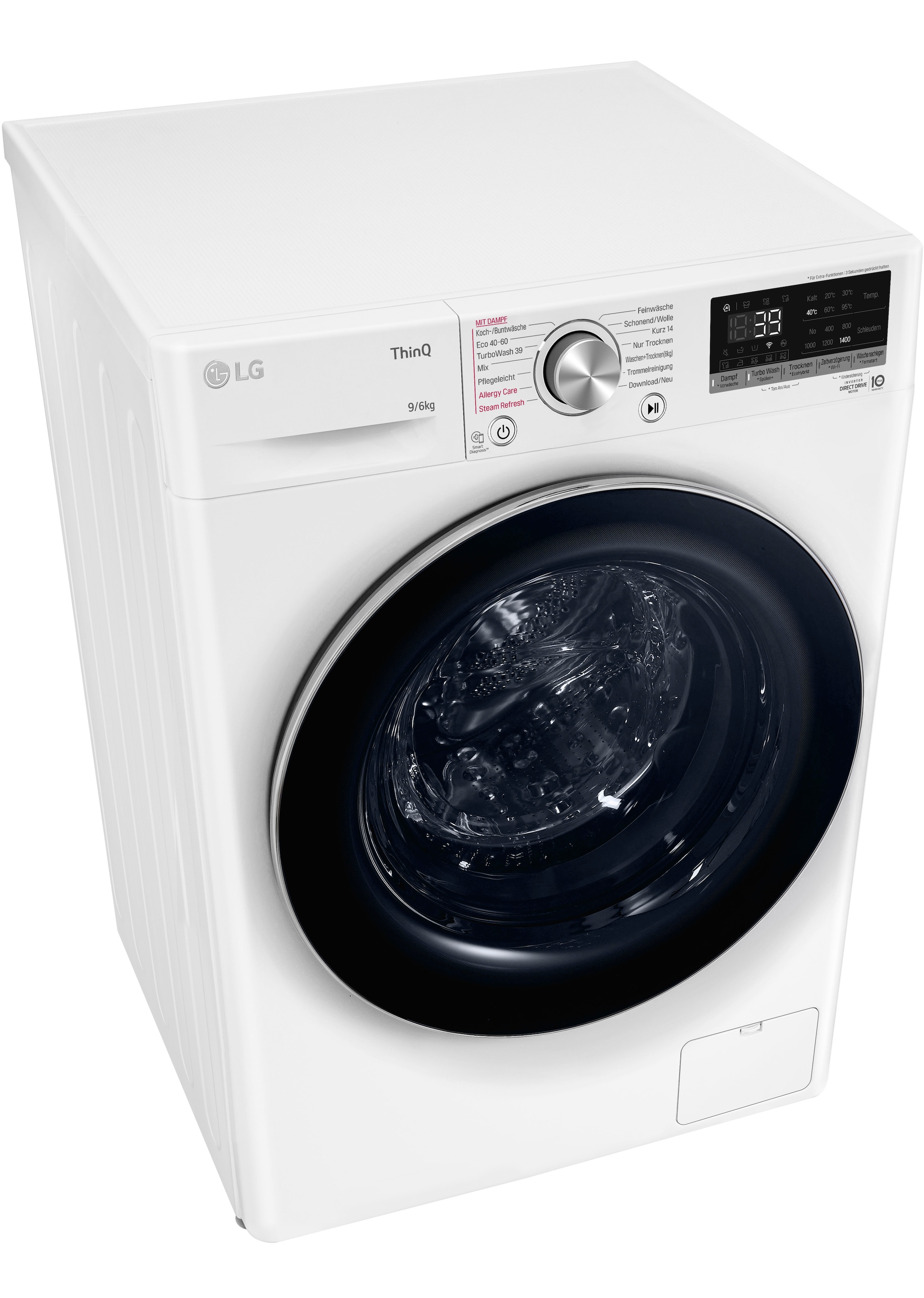 LG Waschtrockner »V7WD96H1A«, TurboWash® - Waschen in nur 39 Minuten