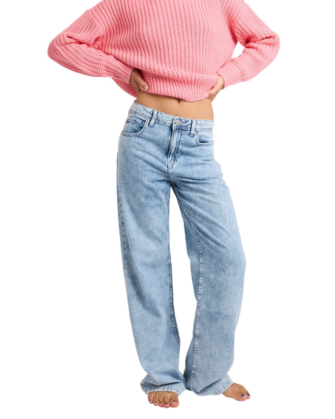 Roxy Loose-fit-Jeans »Dawn Patrol Mid Sunbleached«