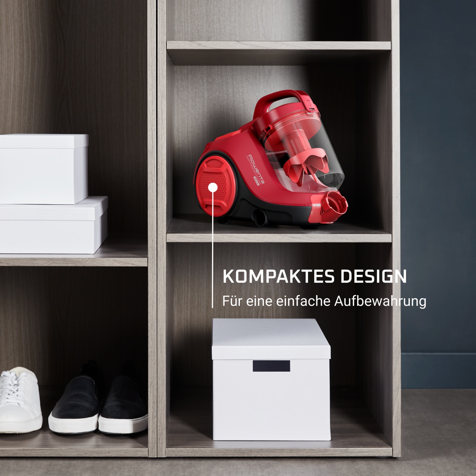 Rowenta Bodenstaubsauger »Swift Power Cyclonic, ohne Beutel, hohe Saugleistung auf Hartböden«, 750 W, beutellos, kompakte Größe, starke Leistung dank Effitech-Motor, einfache Leerung