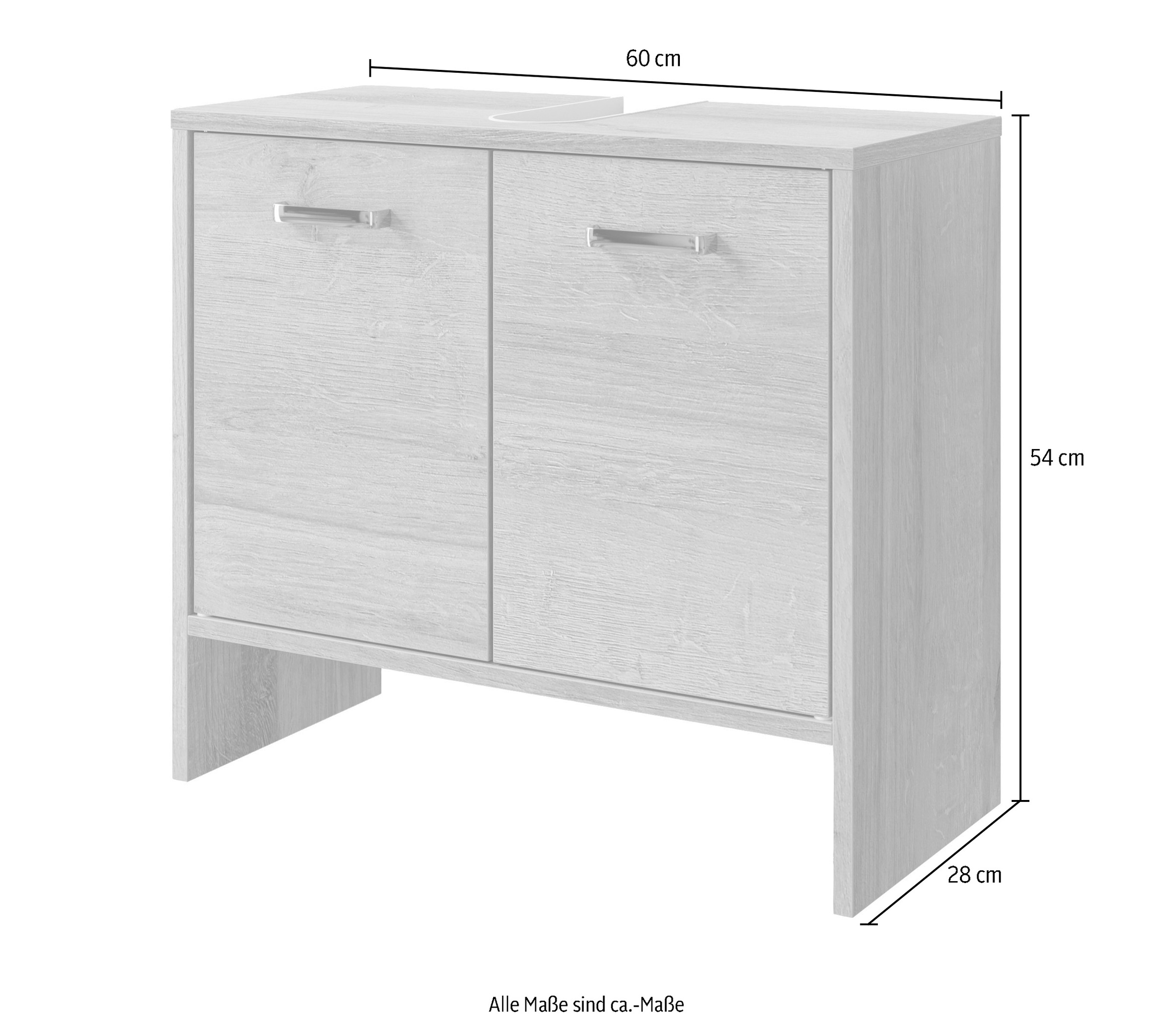 Saphir Waschbeckenunterschrank »Quickset 300«, 60,6 cm breit