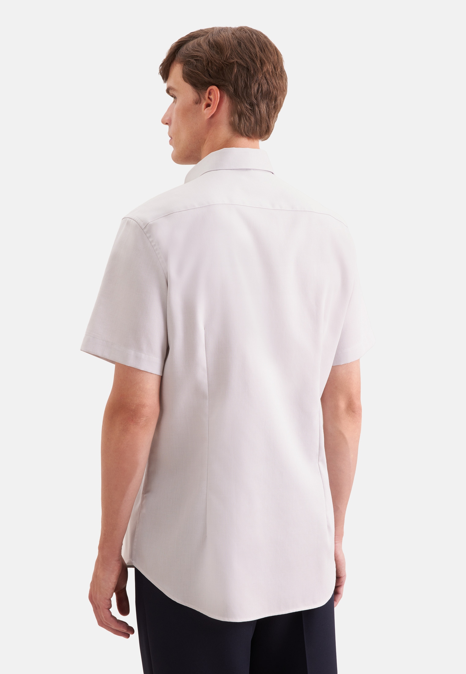 seidensticker Businesshemd »Schwarze Rose« Shaped 1/2 Button-Down-Kragen Struktur