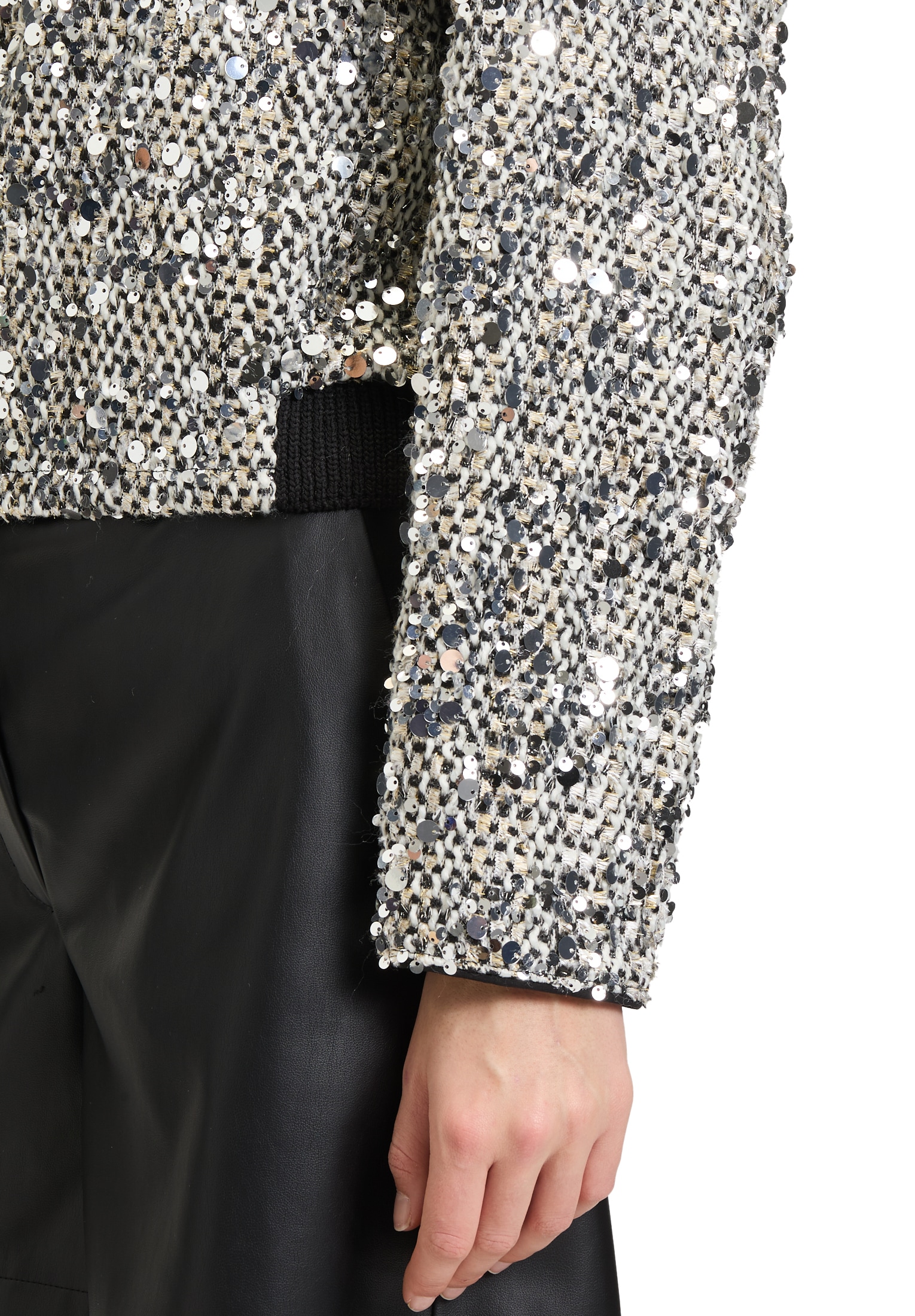 Betty&Co Jackenblazer »Blouson mit Pailletten«