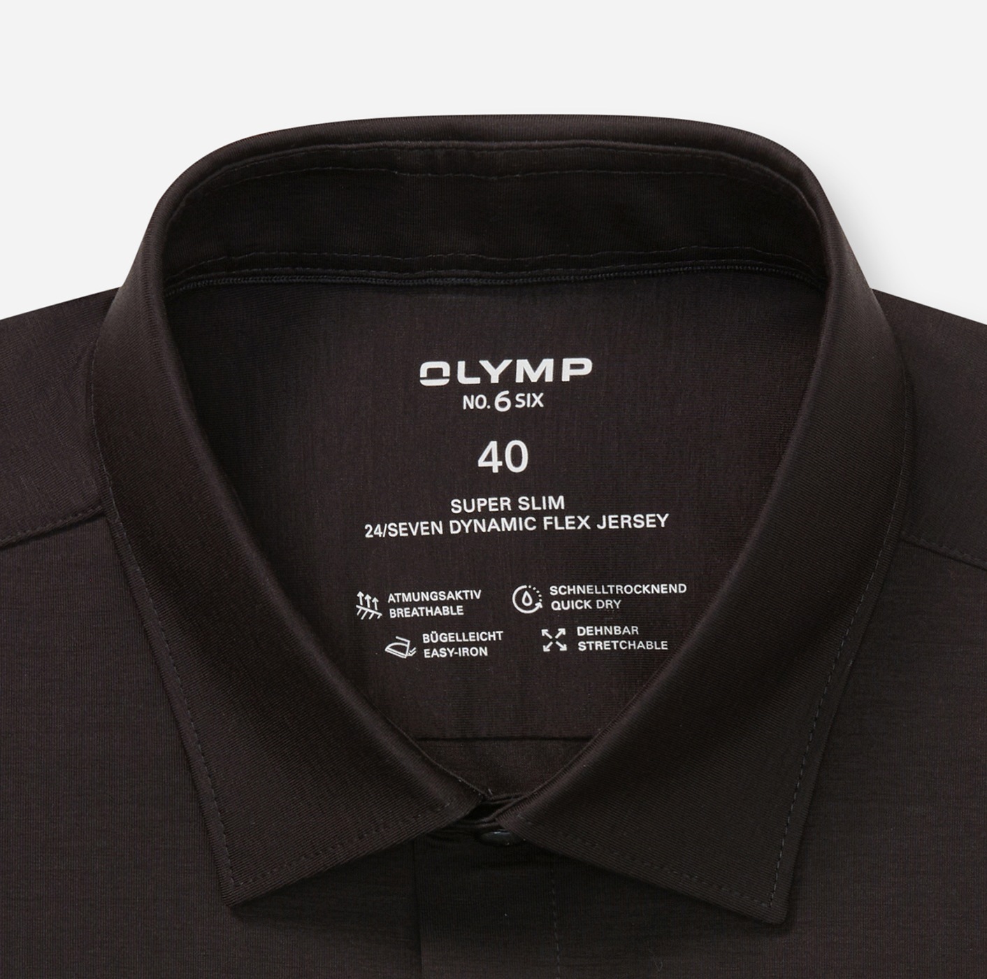 OLYMP Businesshemd »No. Six 24/Seven super slim« in  bequemer Jersey-Qualität