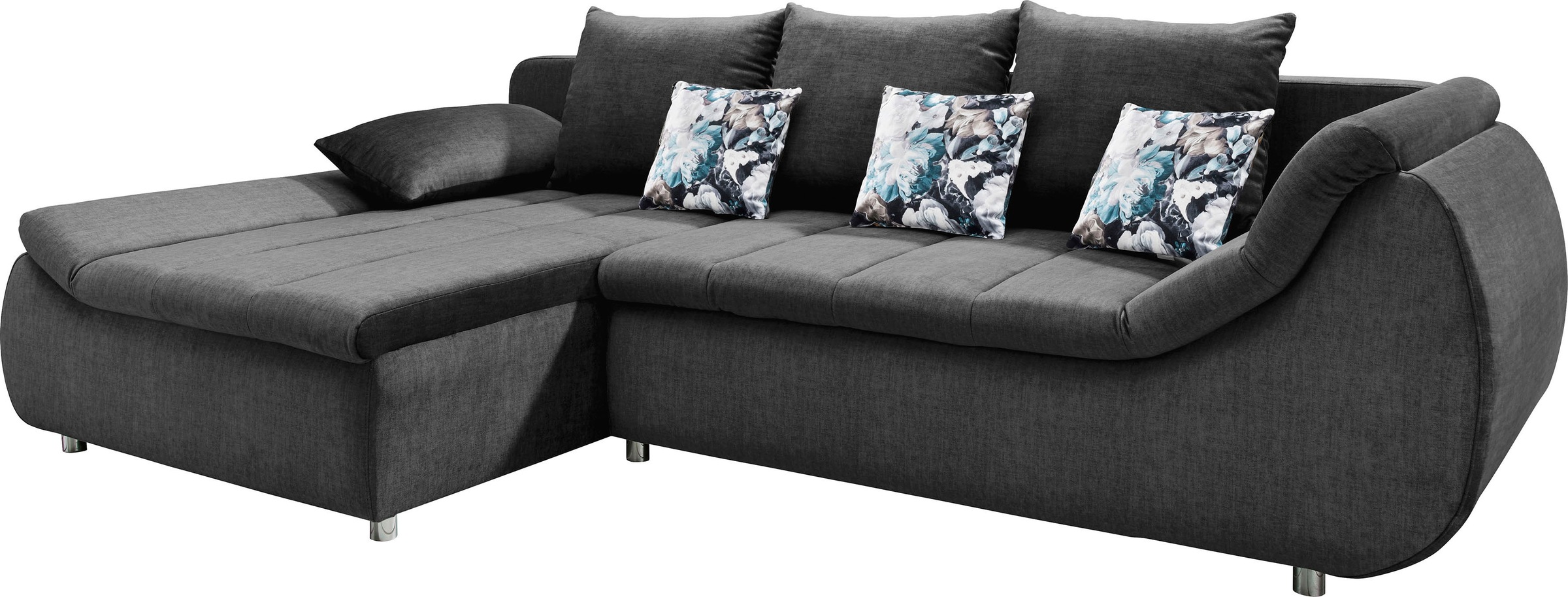 INOSIGN Ecksofa »Imola elegant und modern, aktuelle Steppung im Sitz, bequem, L-Form«, auch mit Bettfunktion und Bettkasten