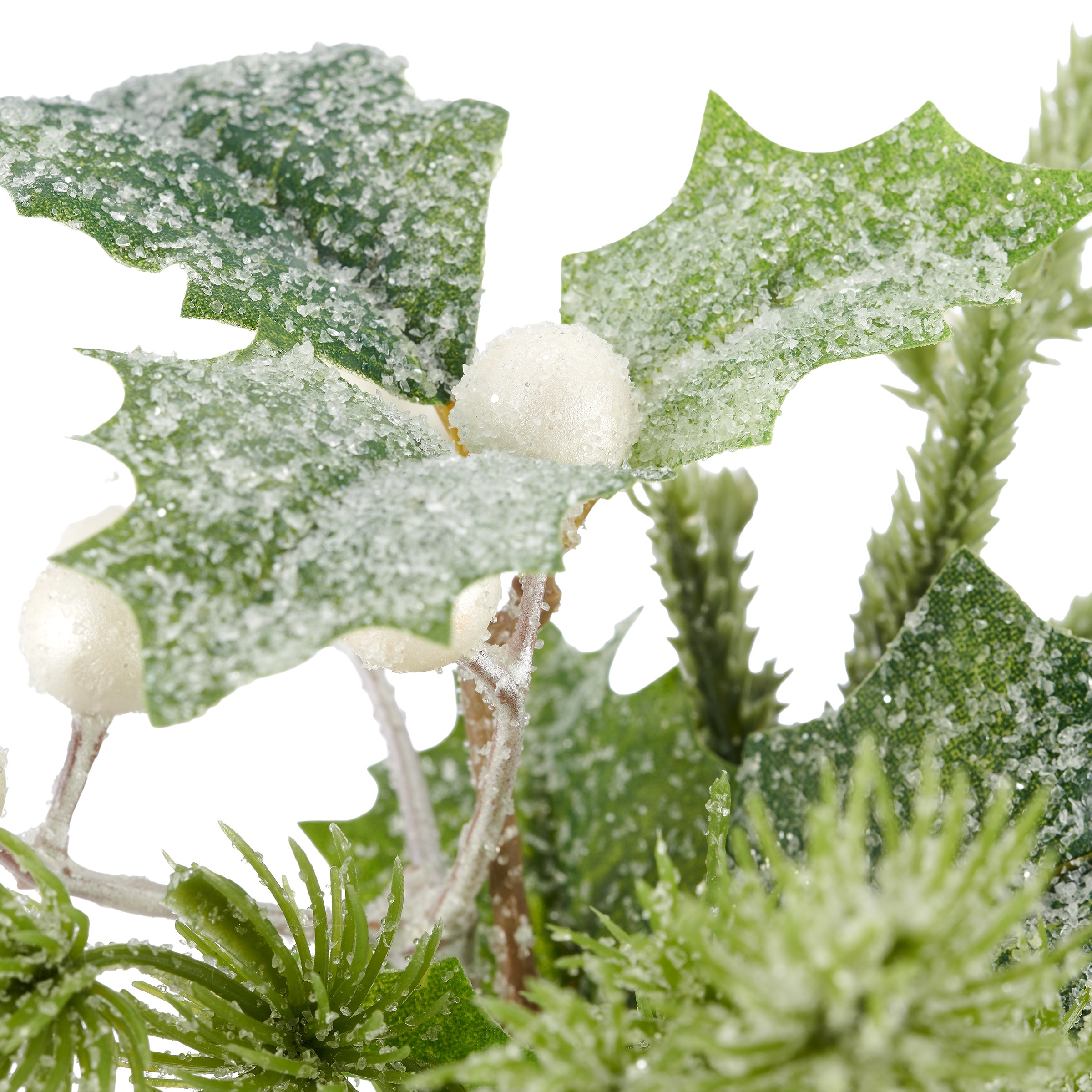 OTTO home Winterliche Kunstpflanze »Set aus Mini-Weihnachtspflanzen« mit Frost-Finish
