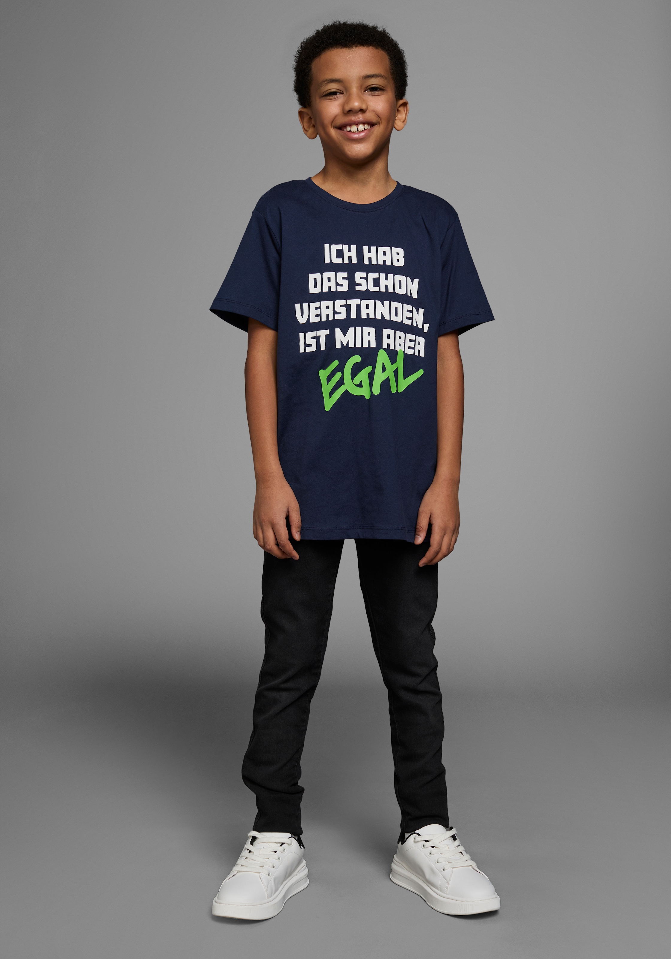 KIDSWORLD T-Shirt »ICH HAB DAS SCHON VERSTANDEN...«, Kurzarm, Basic-Passform, bedruckt, Rundhalsausschnitt