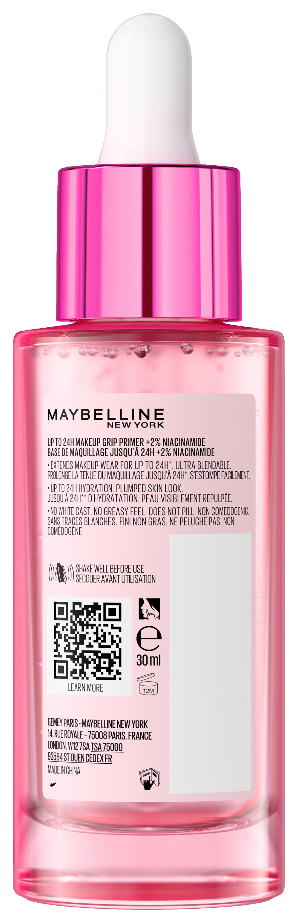 MAYBELLINE NEW YORK Primer »Maybelline New York Grippy Serum Primer« mit Niacinamid