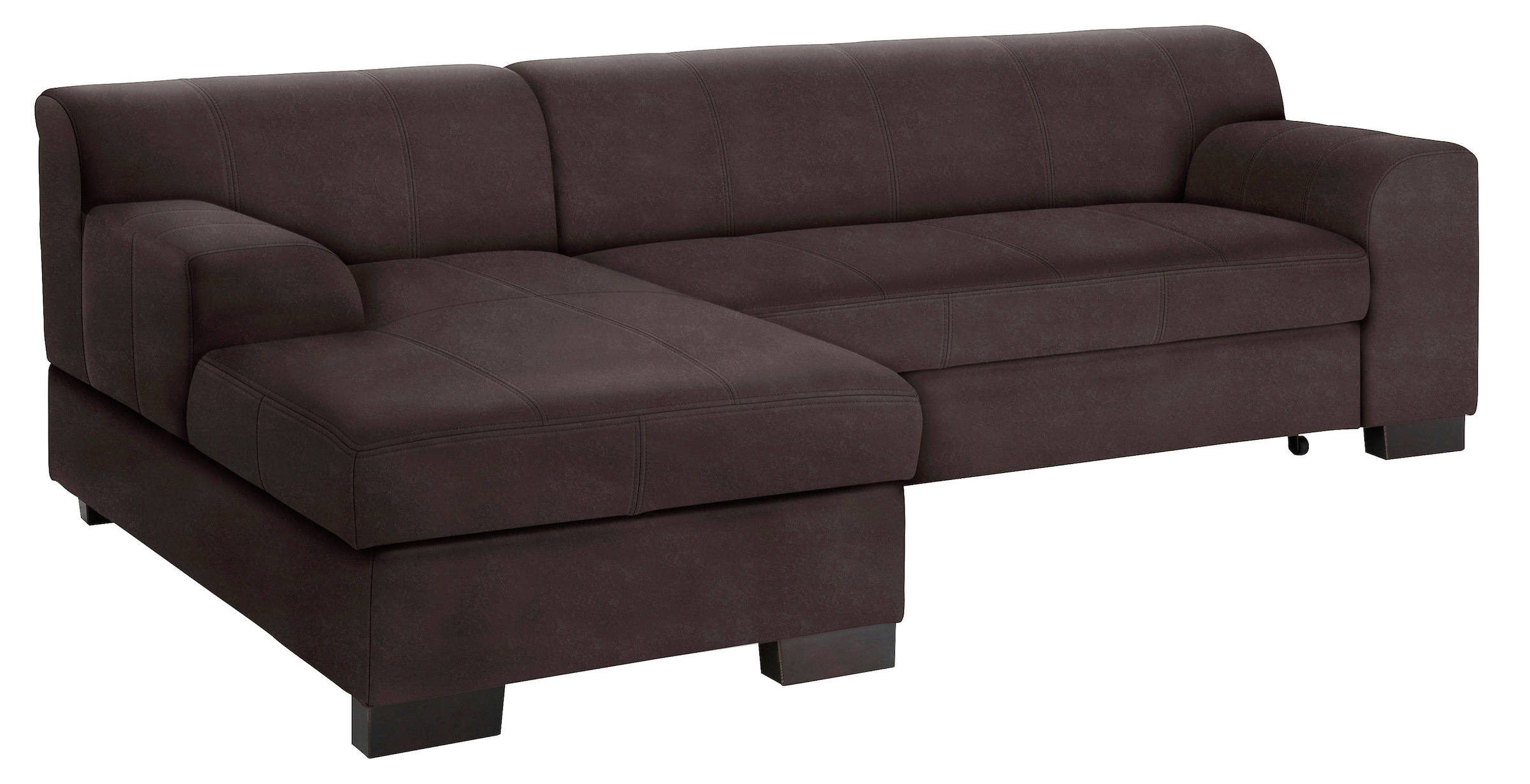 Home affaire Ecksofa »Falk L-Form«, mit Federkern und wahlweise mit Bettfunktion