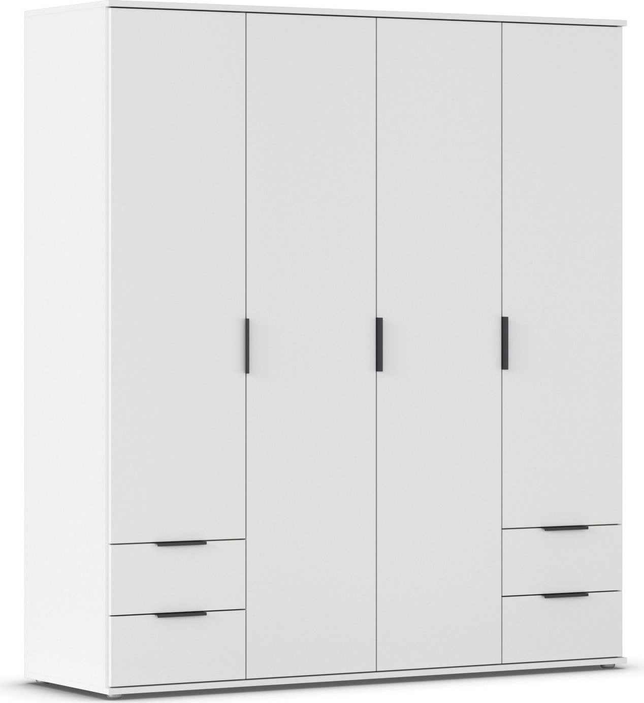 rauch Drehtürenschrank »Kleiderschrank Schrank Garderobe Wäscheschrank ESSEA 4-türig«, Breite 168 cm mit 4 Schubladen und modernen Griffen MADE IN GERMANY