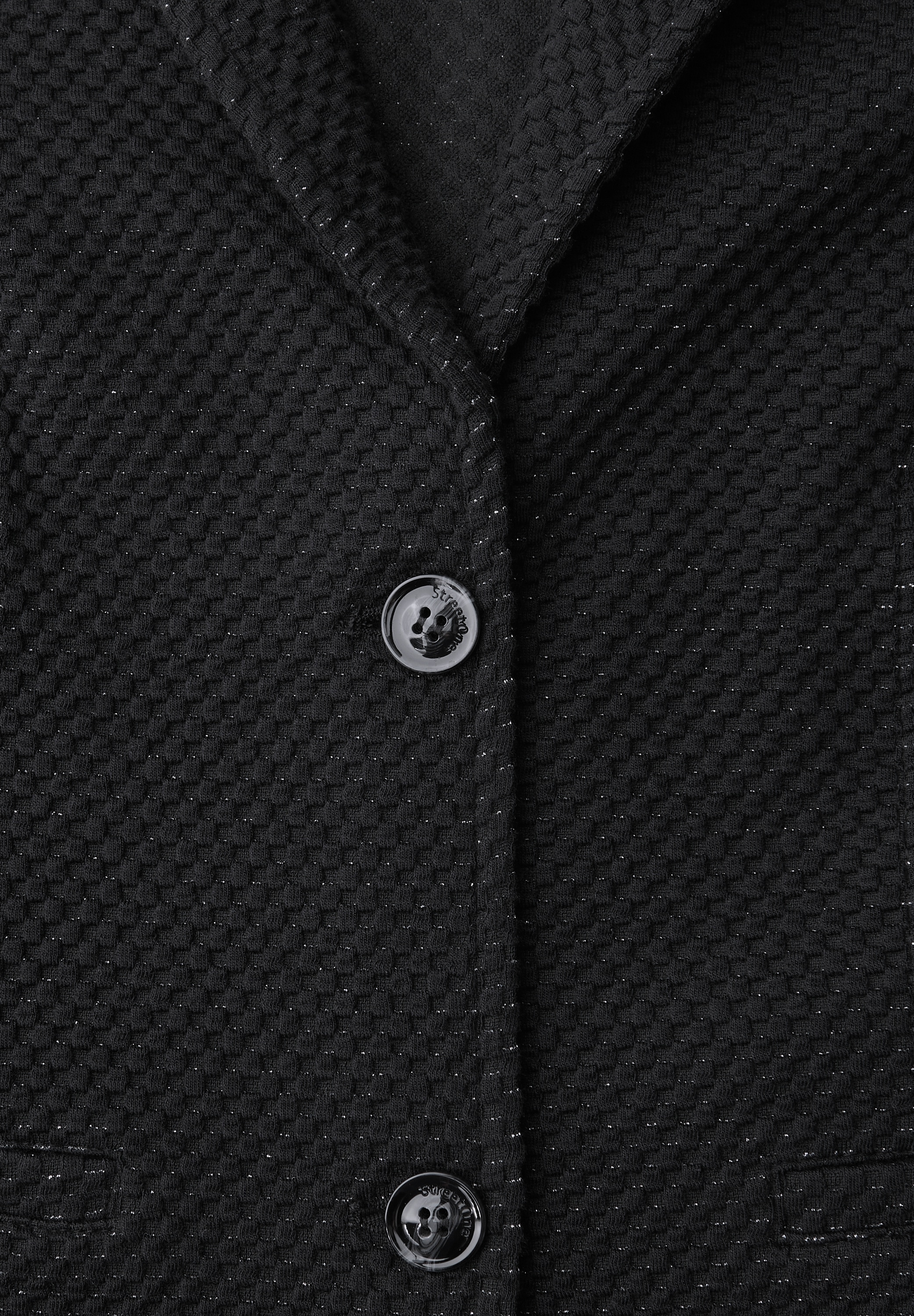 STREET ONE Jackenblazer Sanft glitzernder Look und mit feinem Strukturmuster