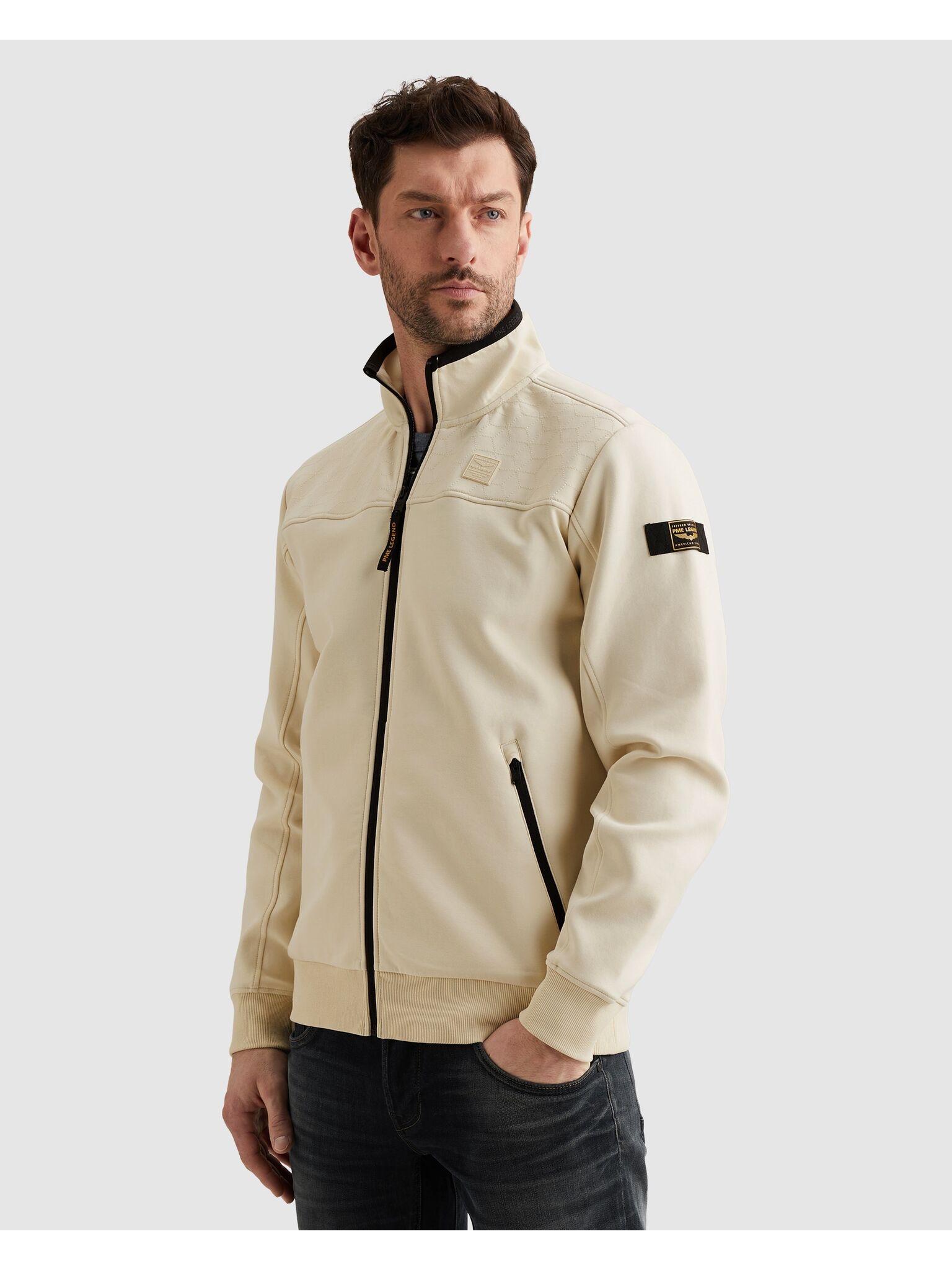 PME LEGEND Sweatjacke seitliche Eingrifftaschen mit Reißverschluss