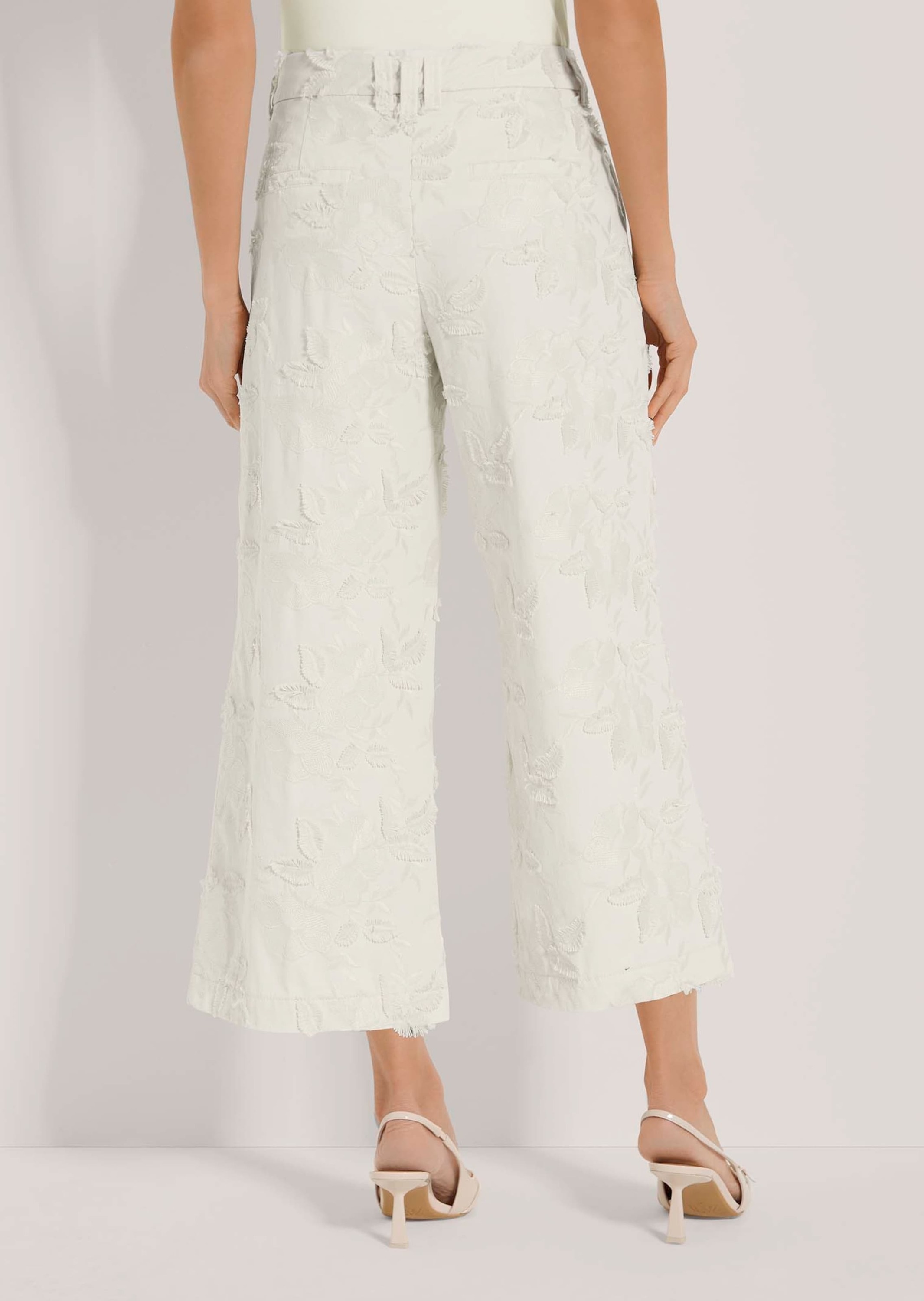 MADELEINE Culotte »Hose Weite Bügelfaltenhose mit Stickerei«