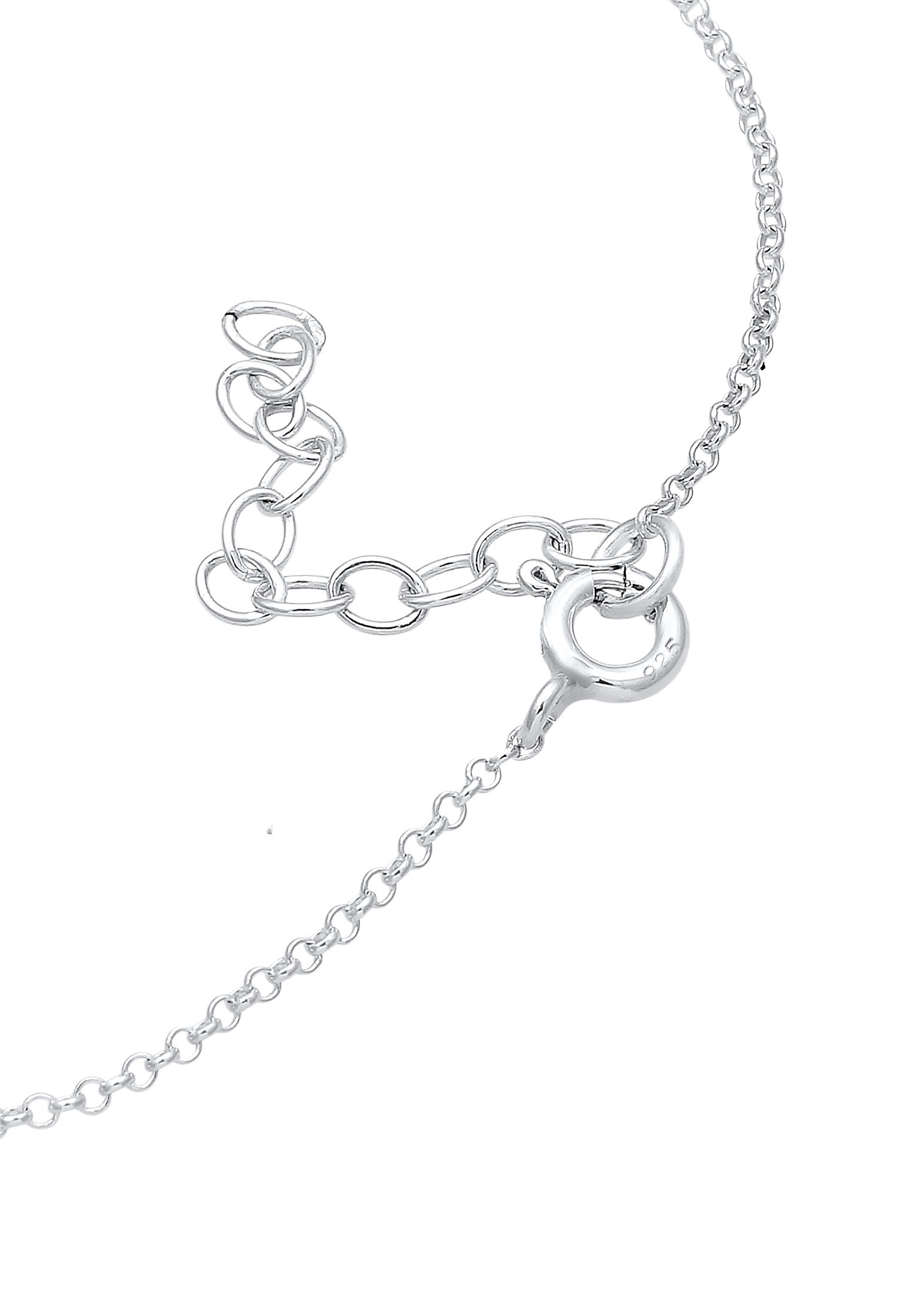 Elli Armkette »Armband Glas Kirstalle Weiß 925 Sterling Silber«