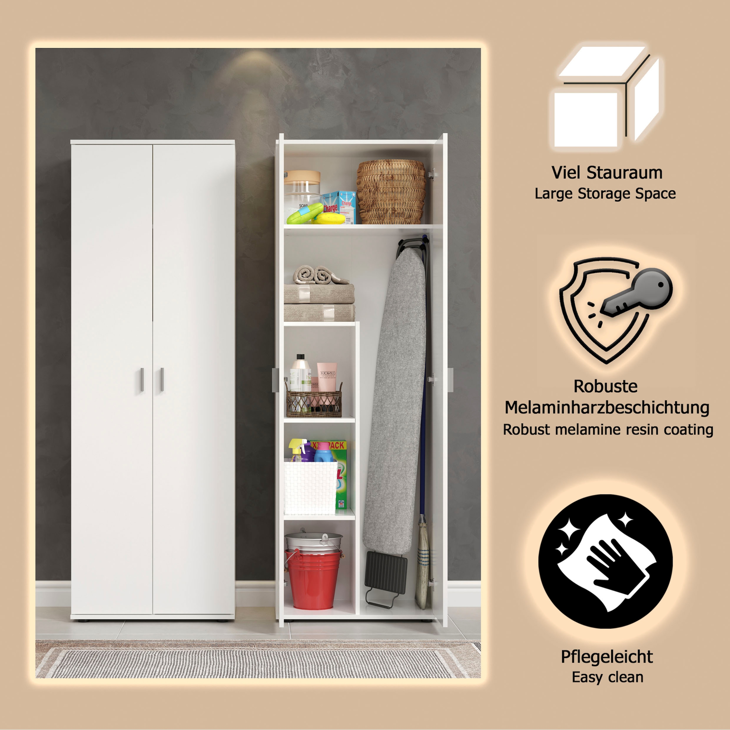 Home affaire Mehrzweckschrank »Jersey« 1 Stk. tlg.