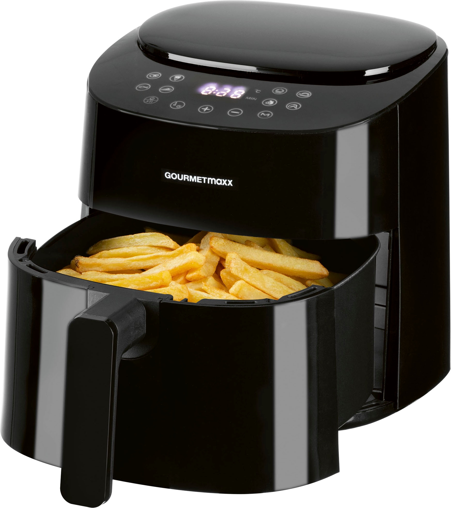 GOURMETmaxx Heißluftfritteuse »Digital 4,5l, schwarz, 11822«, 1450 W