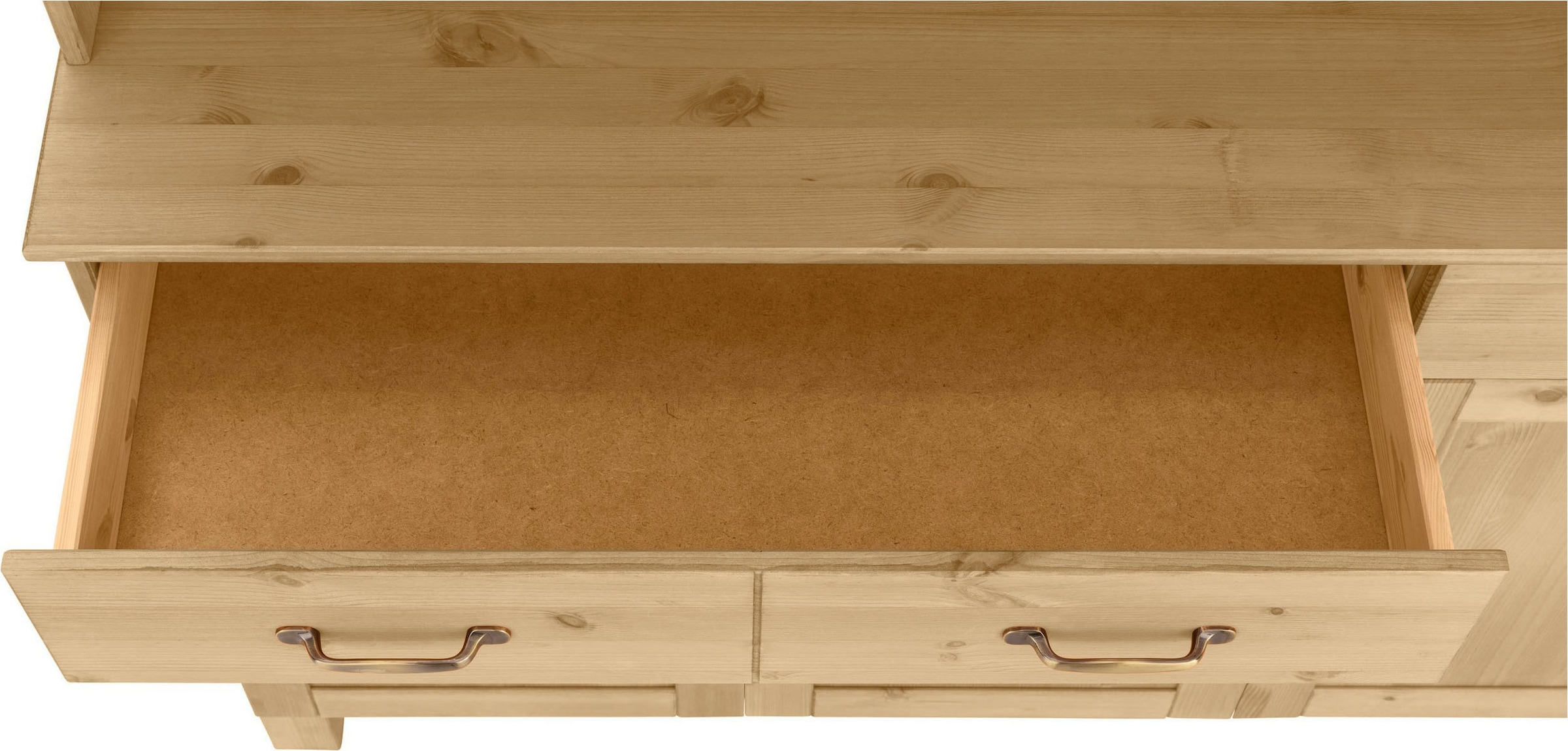 Home affaire Küchenbuffet »Alby« Breite 125 cm, 2 Glastüren, 2 Schubladen
