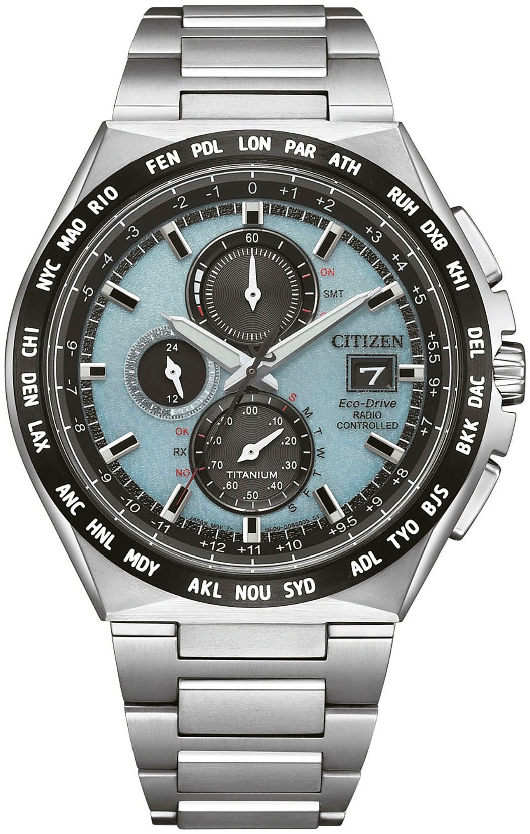 Citizen Funkchronograph, Armbanduhr, Solar, Herrenuhr, analog, Perpetual Kalender